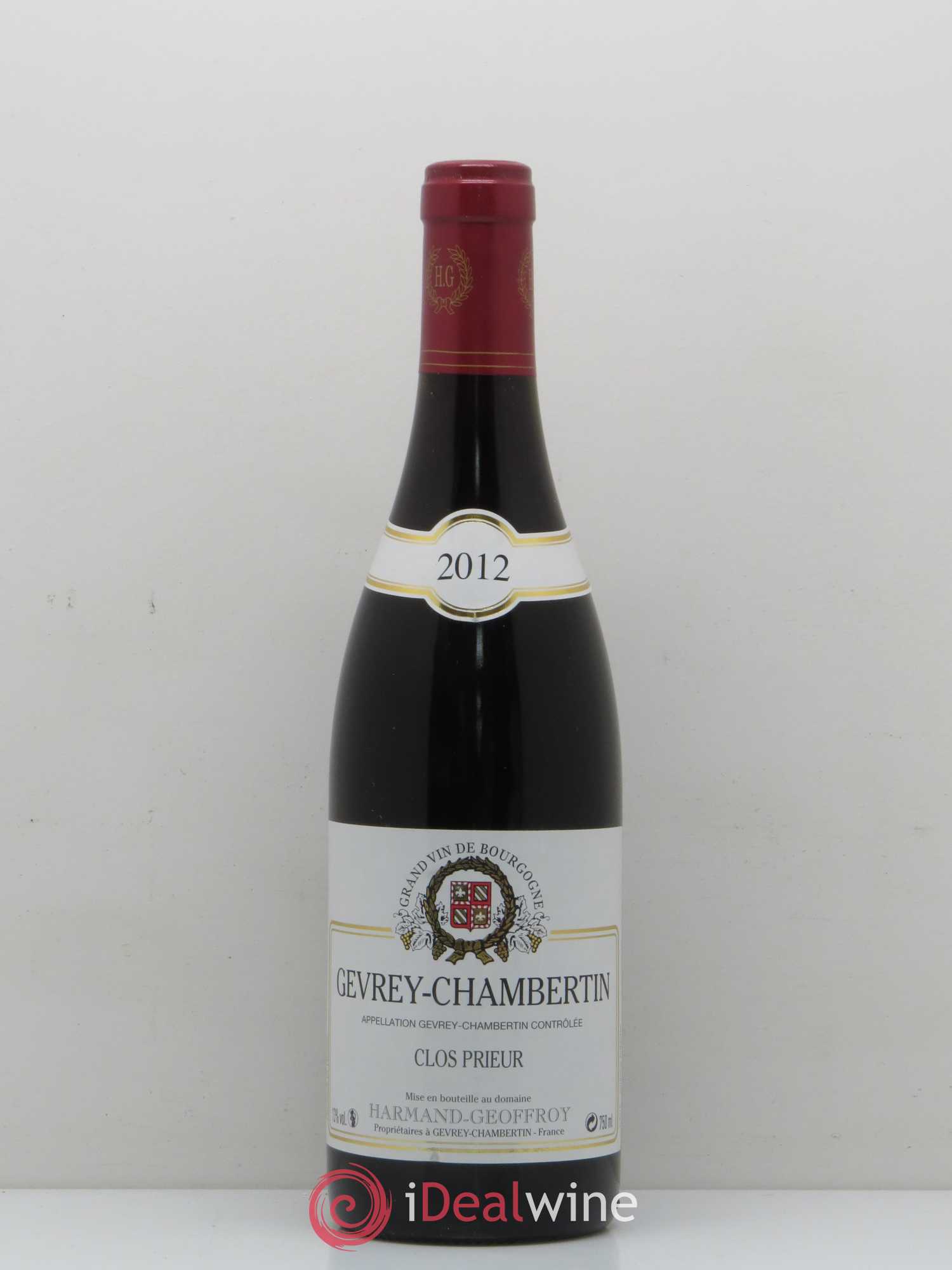 Gevrey-Chambertin Clos Prieur Domaine Harmand-Geoffroy 2012 - Posten von 1 Flasche - 0