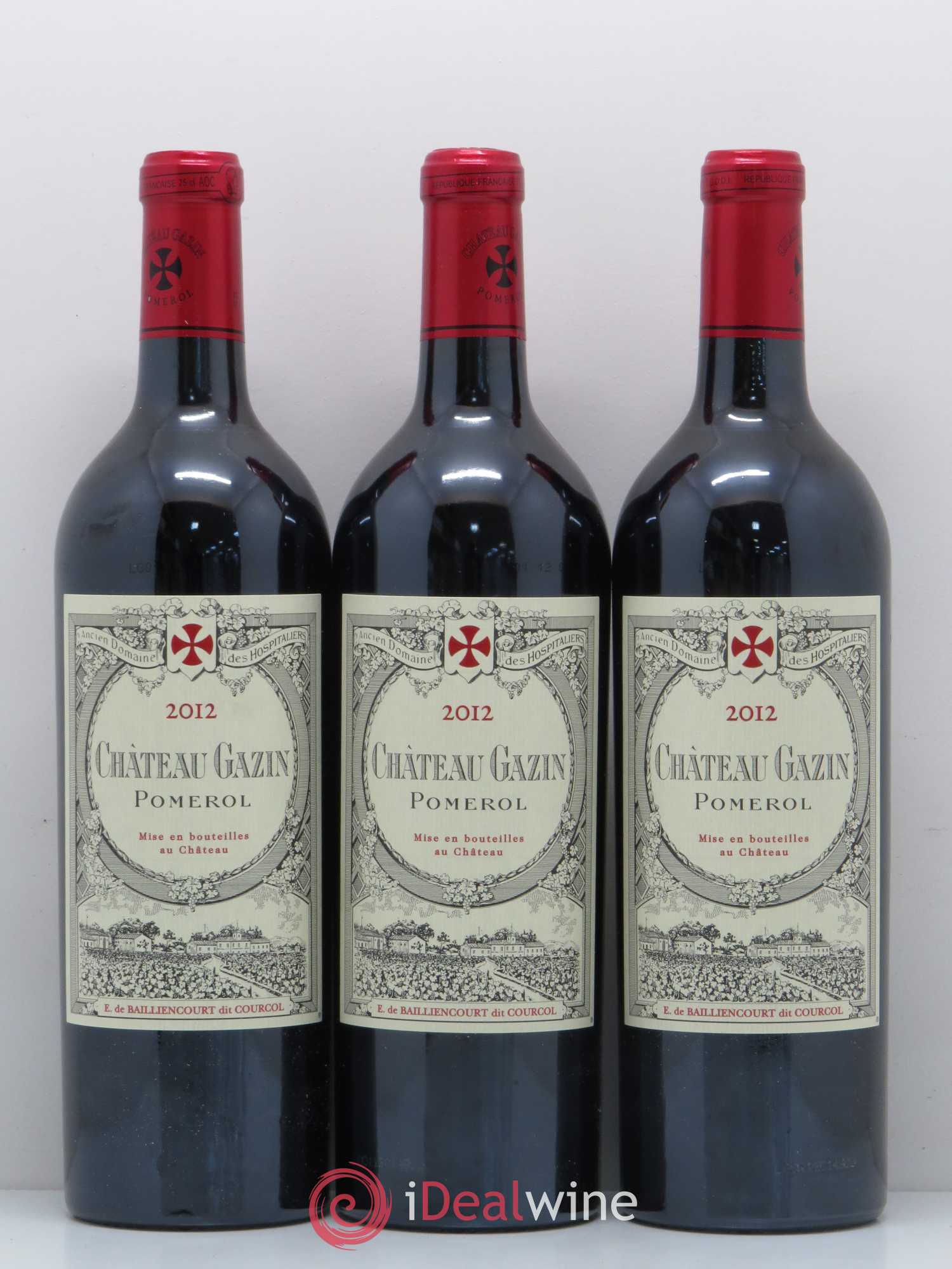 Château Gazin 2012 - Lot de 3 bouteilles - 0
