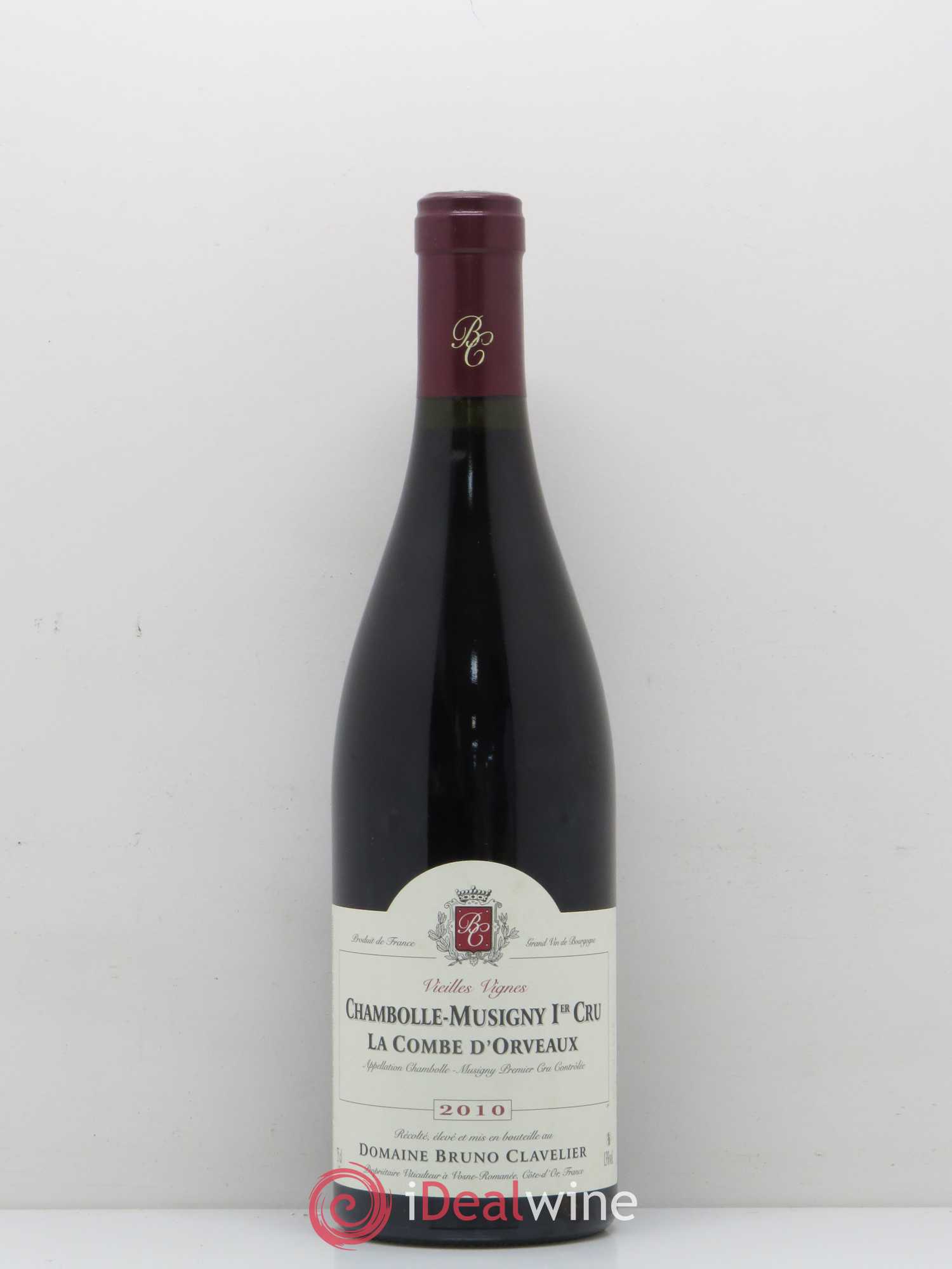 Chambolle-Musigny 1er Cru La Combe d'Orveaux Vieilles Vignes Bruno Clavelier 2010 - Lot de 1 bouteille - 0