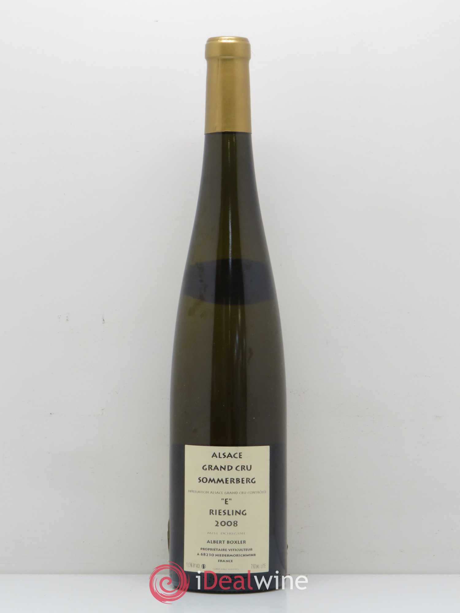 Riesling Grand Cru Sommerberg Cuvée E Domaine Albert Boxler 2008 - Posten von 1 Flasche - 1