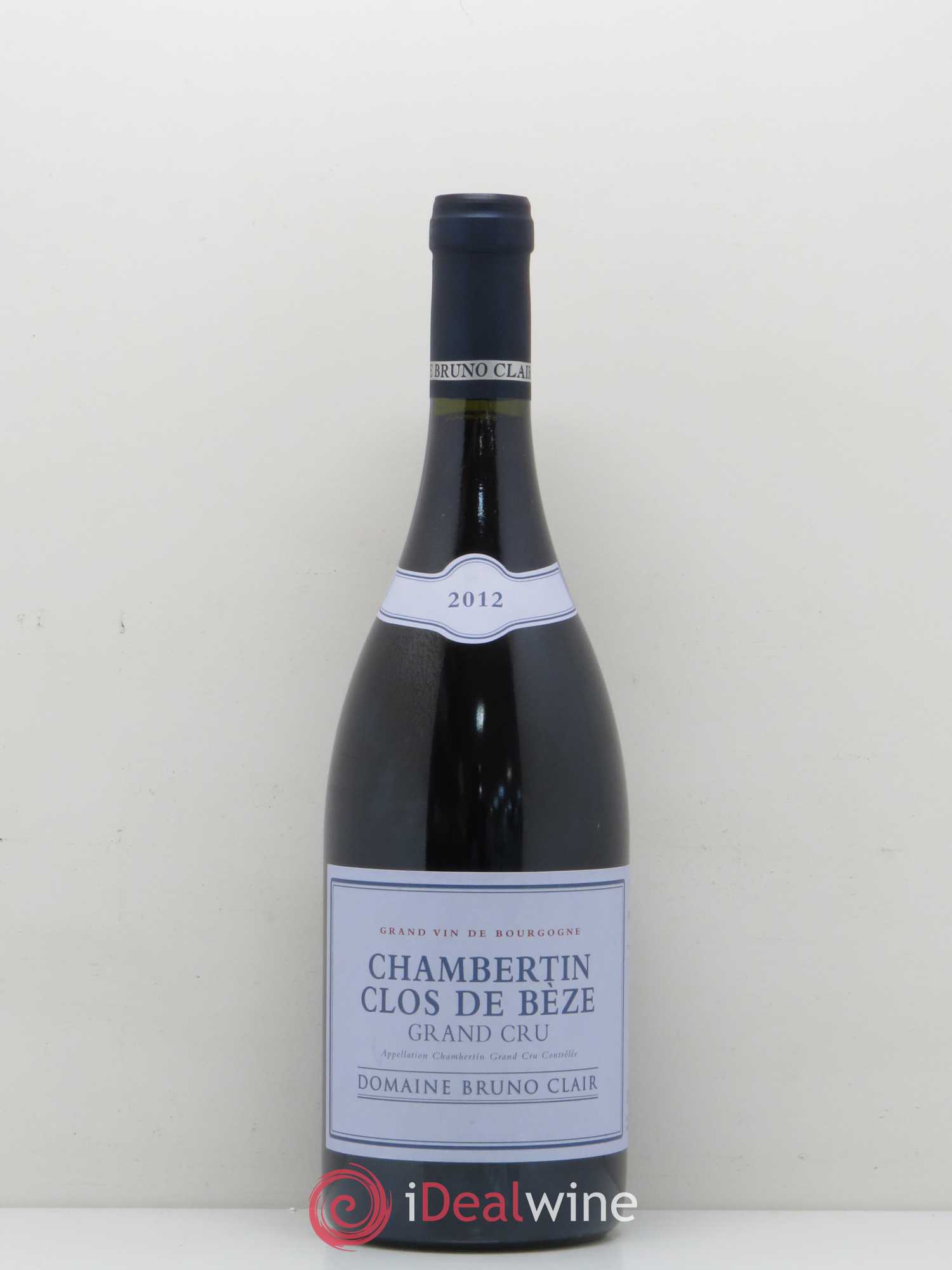 Chambertin Clos de Bèze Grand Cru Bruno Clair (Domaine) 2012 - Lot de 1 bouteille - 0