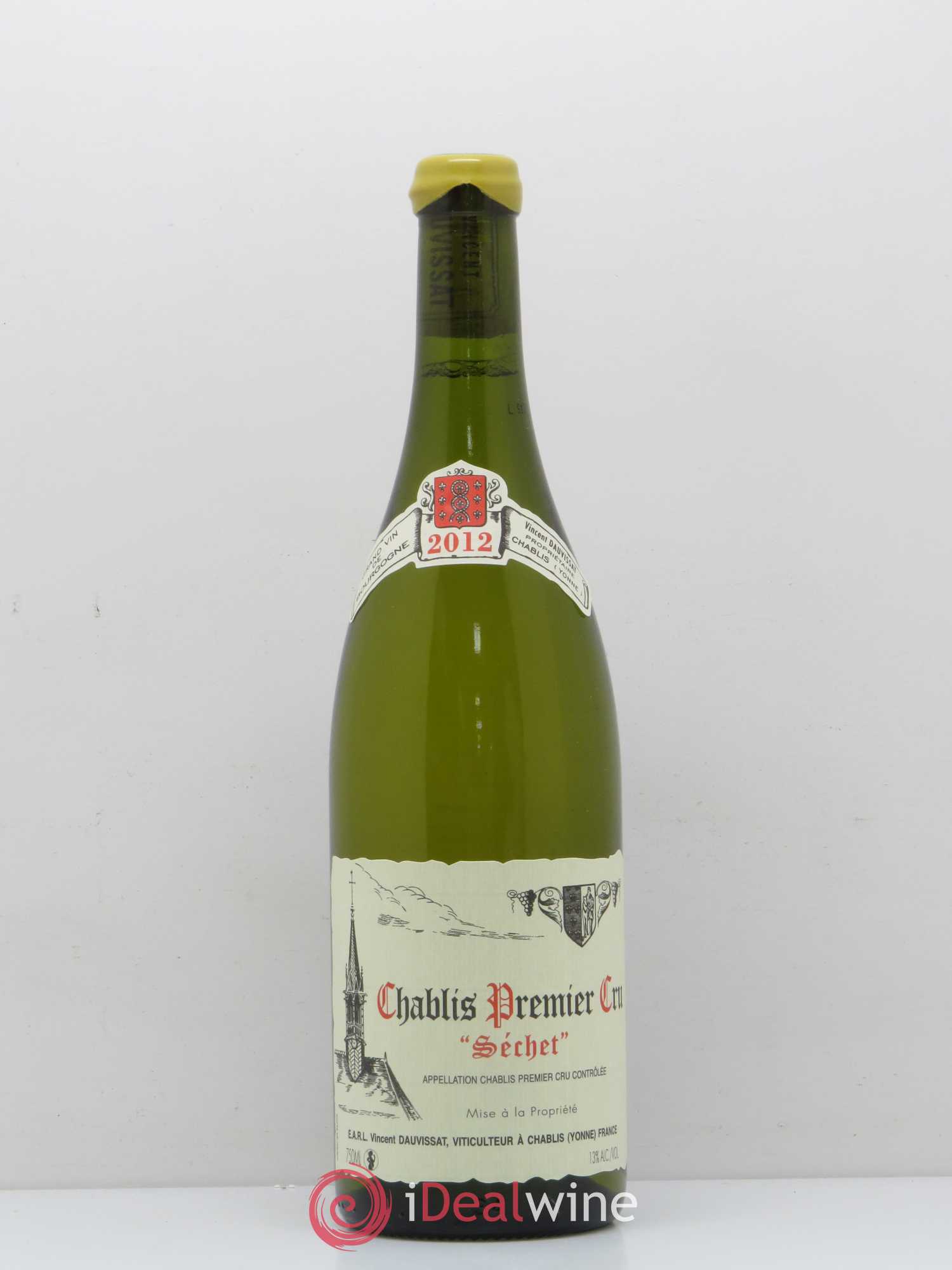 Chablis 1er Cru Séchet Vincent Dauvissat (Domaine) 2012 - Posten von 1 Flasche - 0
