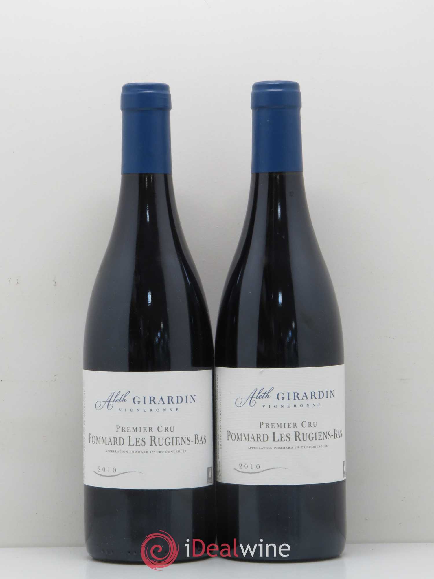 Pommard 1er Cru Les Rugiens Bas Domaine Aleth Girardin 2010 - Lot de 2 bouteilles - 0