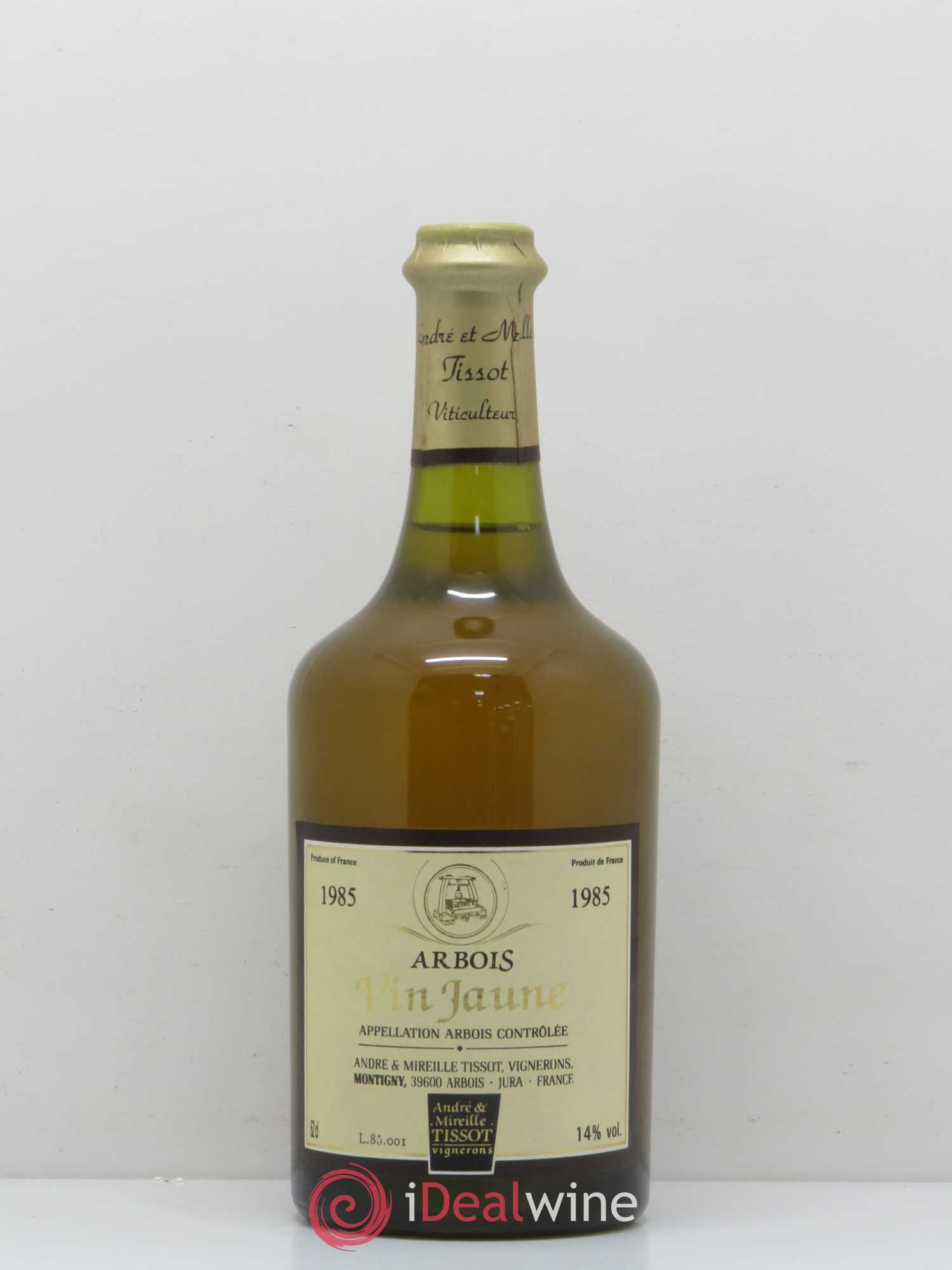 Arbois Vin Jaune André et Mireille Tissot 1985 - Posten von 1 Flasche - 0
