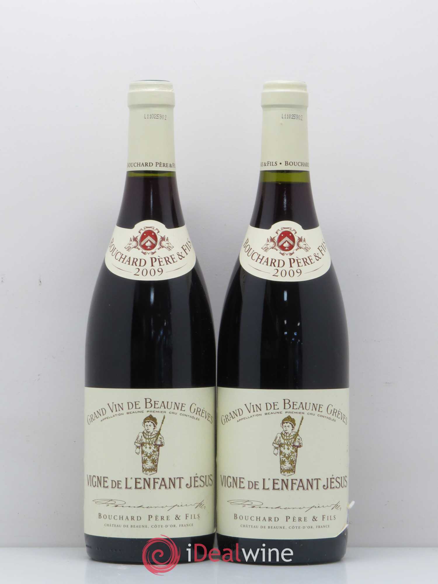 Beaune 1er Cru Grèves - Vigne de l'Enfant Jésus Bouchard Père & Fils 2009 - Lot de 2 bouteilles - 0