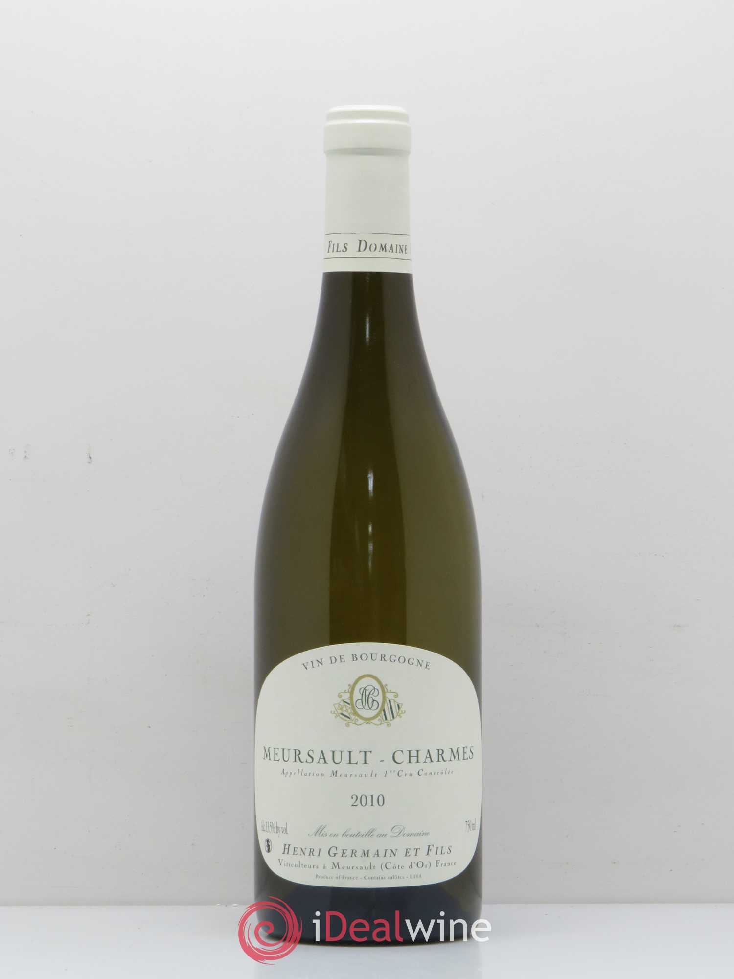 Meursault 1er Cru Charmes Domaine Henri Germain 2010 - Posten von 1 Flasche - 0
