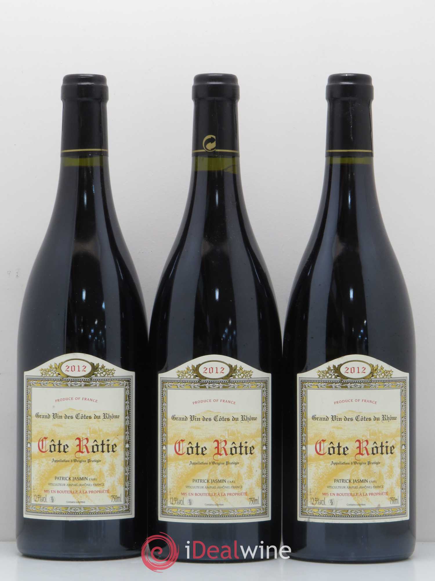 Côte-Rôtie Jasmin (Domaine) 2012 - Lot de 3 bouteilles - 0