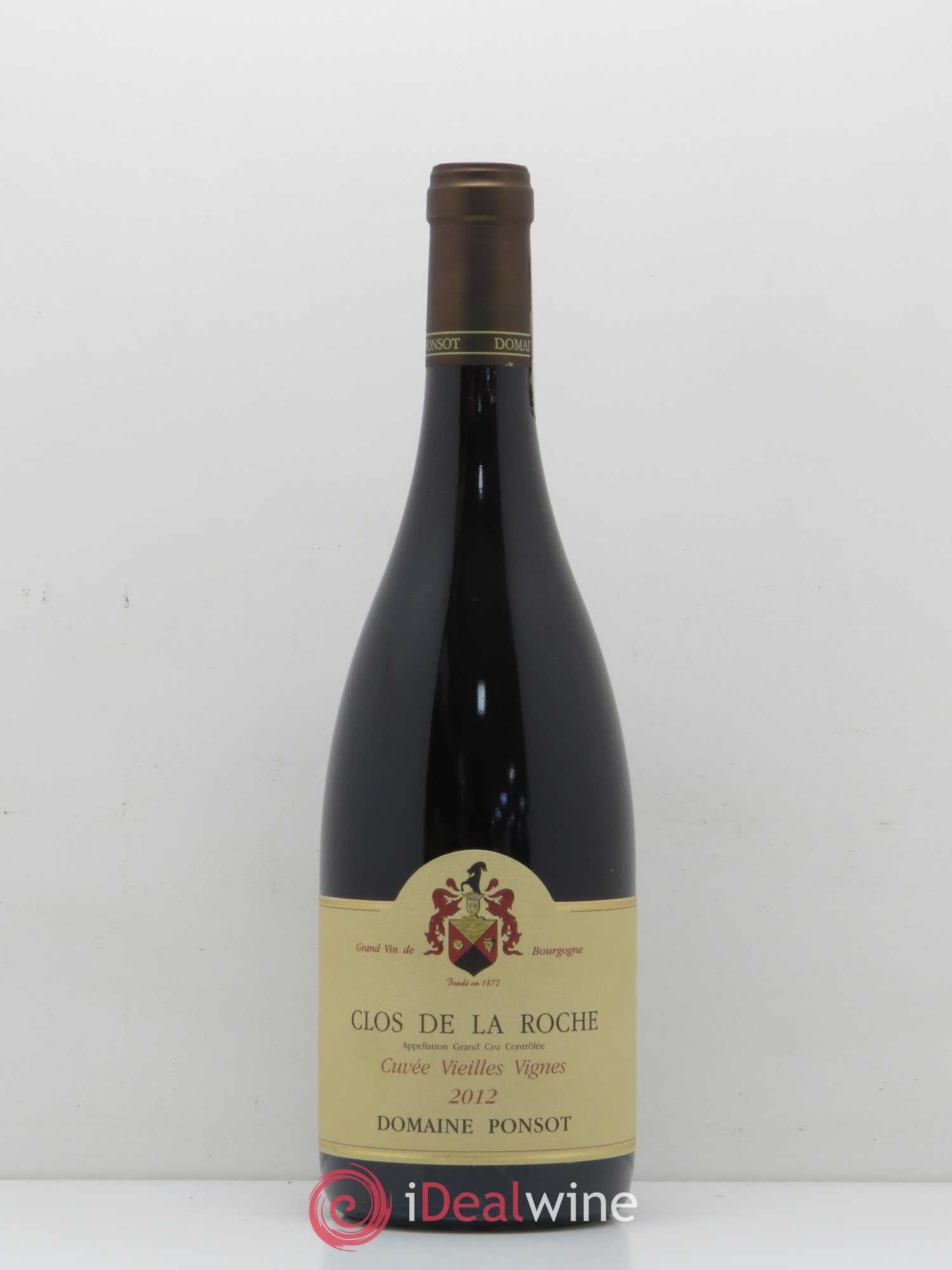 Clos de la Roche Grand Cru Vieilles Vignes Ponsot (Domaine) 2012 - Lot de 1 bouteille - 0