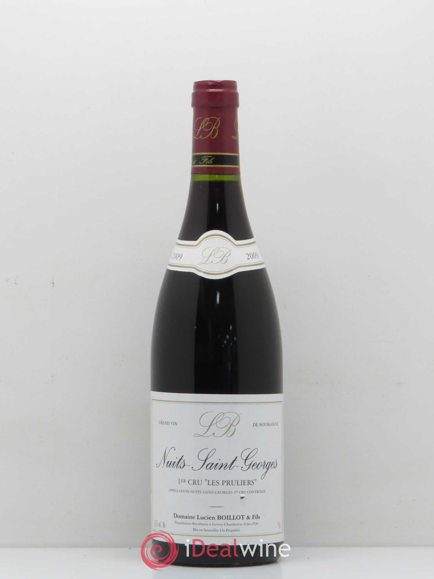 Nuits-Saint-Georges 1er Cru Les Pruliers Lucien Boillot & Fils (Domaine) 2009 - Lot de 1 bouteille - 0