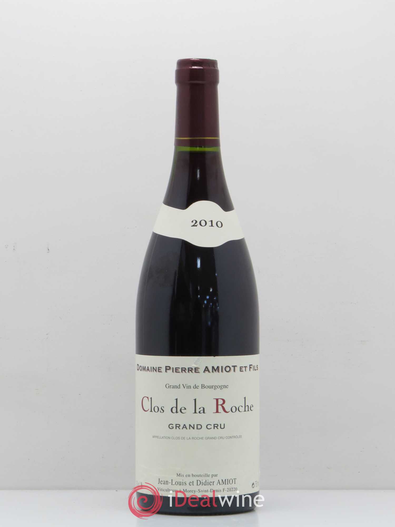 Clos de la Roche Grand Cru Domaine Pierre Amiot 2010 - Posten von 1 Flasche - 0