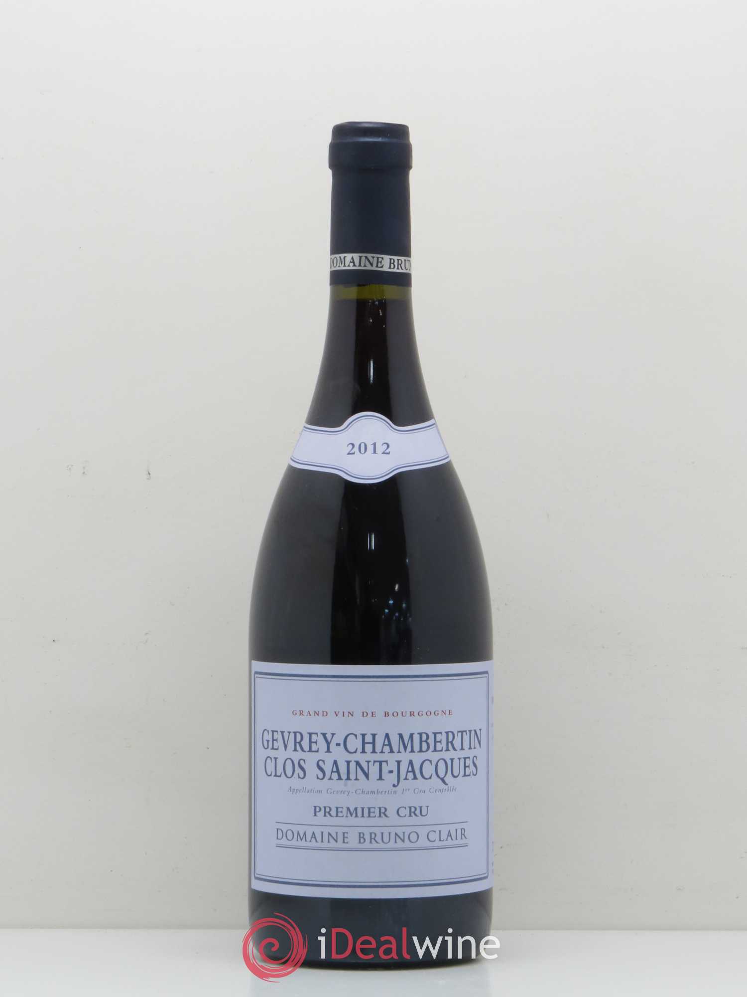 Gevrey-Chambertin 1er Cru Clos Saint-Jacques Bruno Clair (Domaine) 2012 - Lot de 1 bouteille - 0