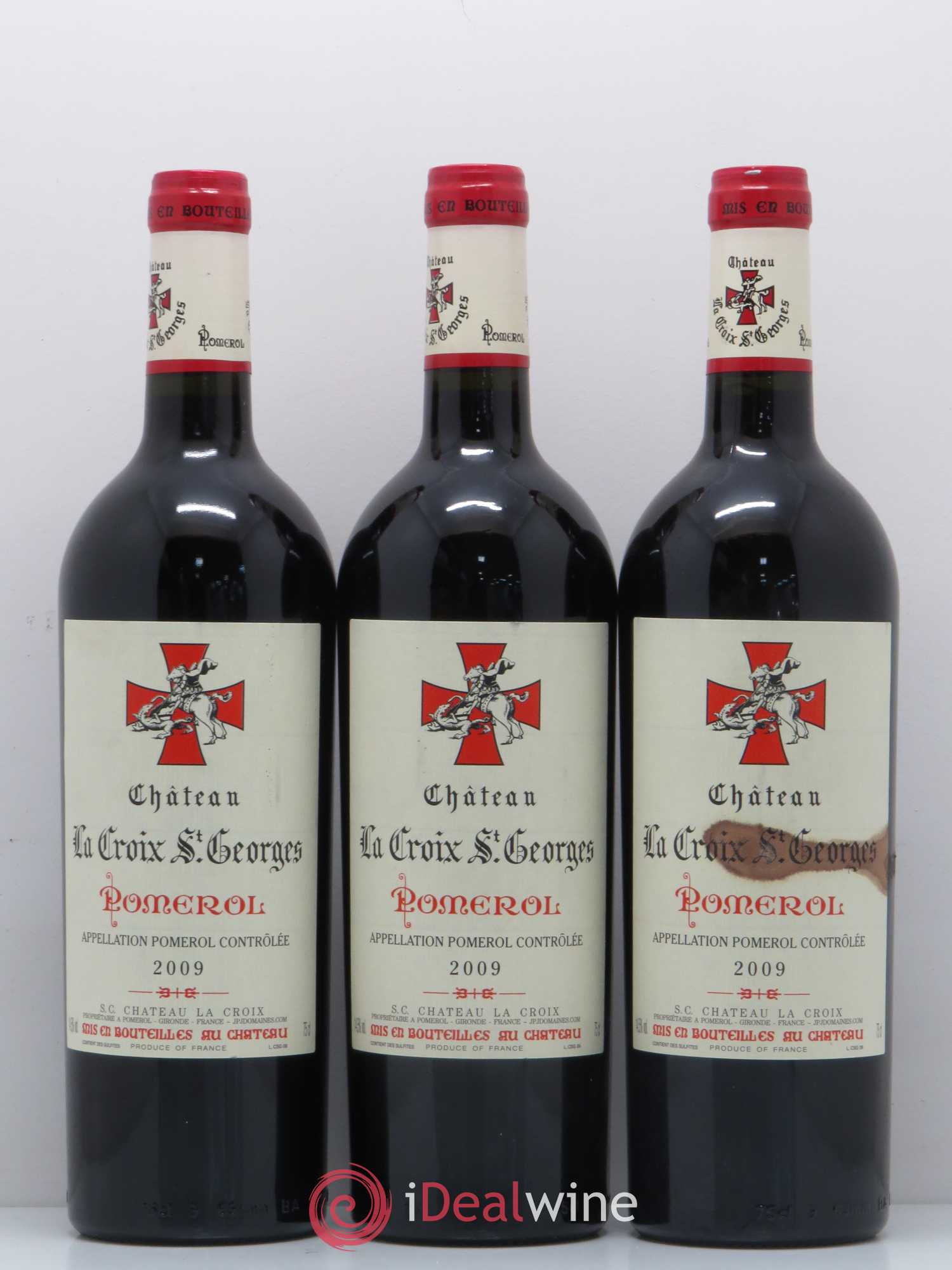 Château la Croix Saint-Georges 2009 - Lot de 3 bouteilles - 0