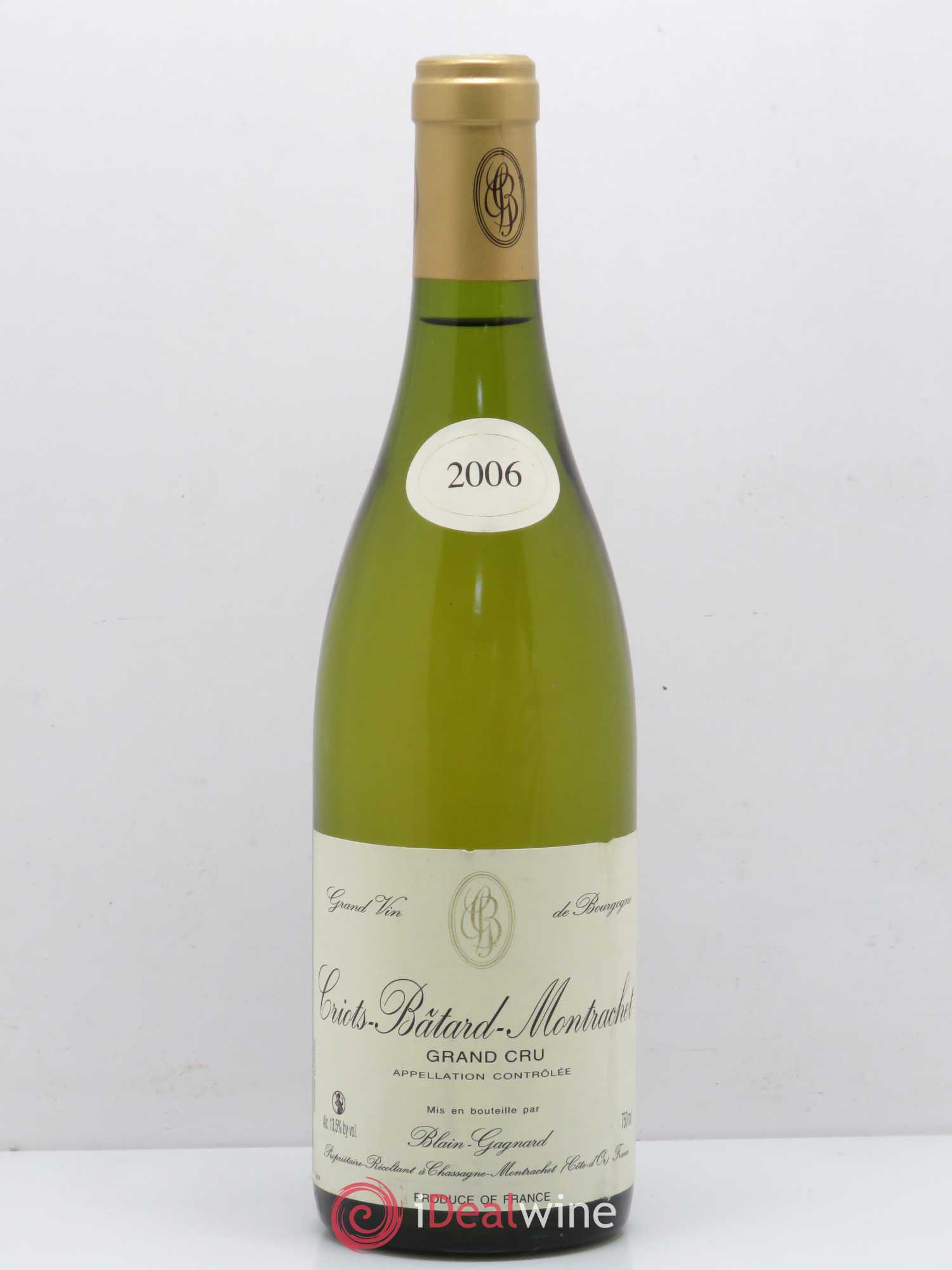 Criots-Bâtard-Montrachet Grand Cru Blain-Gagnard (Domaine) (sans prix de réserve) 2006 - Lot de 1 bouteille - 0