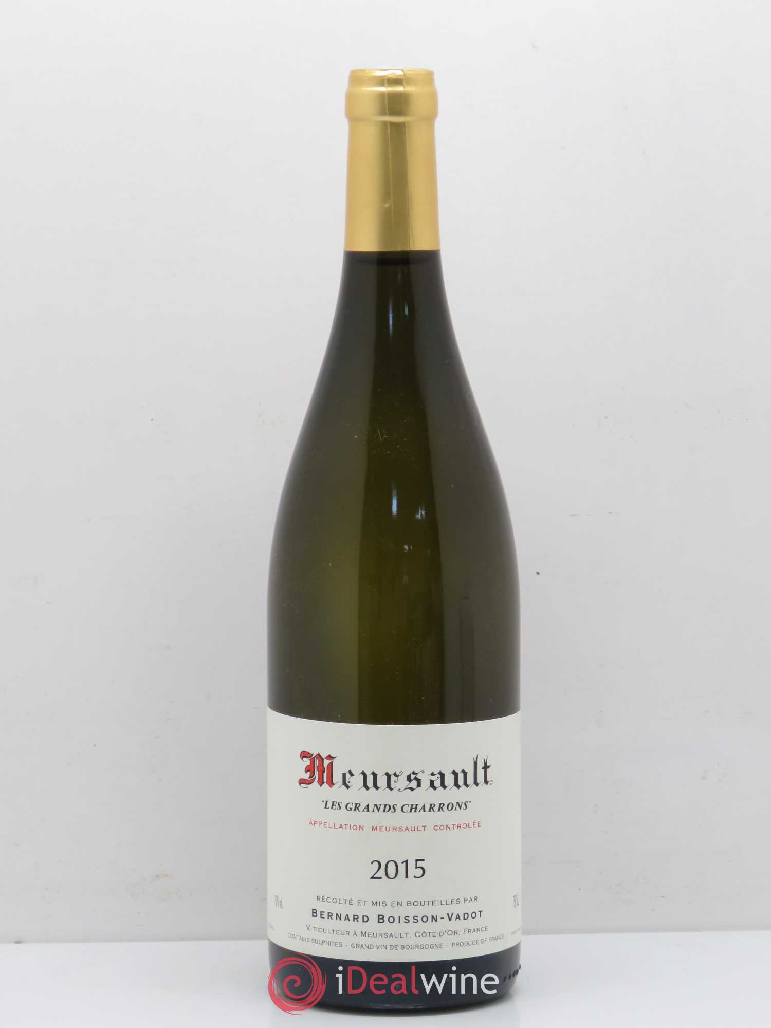 Meursault Les Grands Charrons Boisson-Vadot (Domaine) 2015 - Lot de 1 bouteille - 0