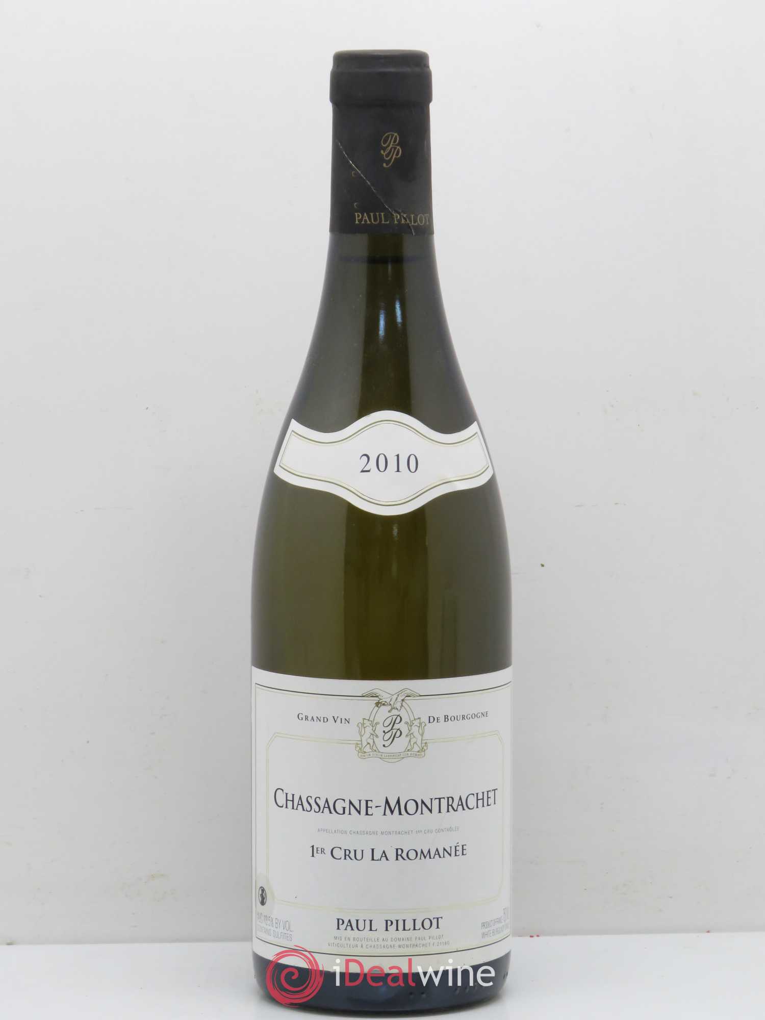 Chassagne-Montrachet 1er Cru La Romanée Paul Pillot (Domaine) 2010 - Lot de 1 bouteille - 0