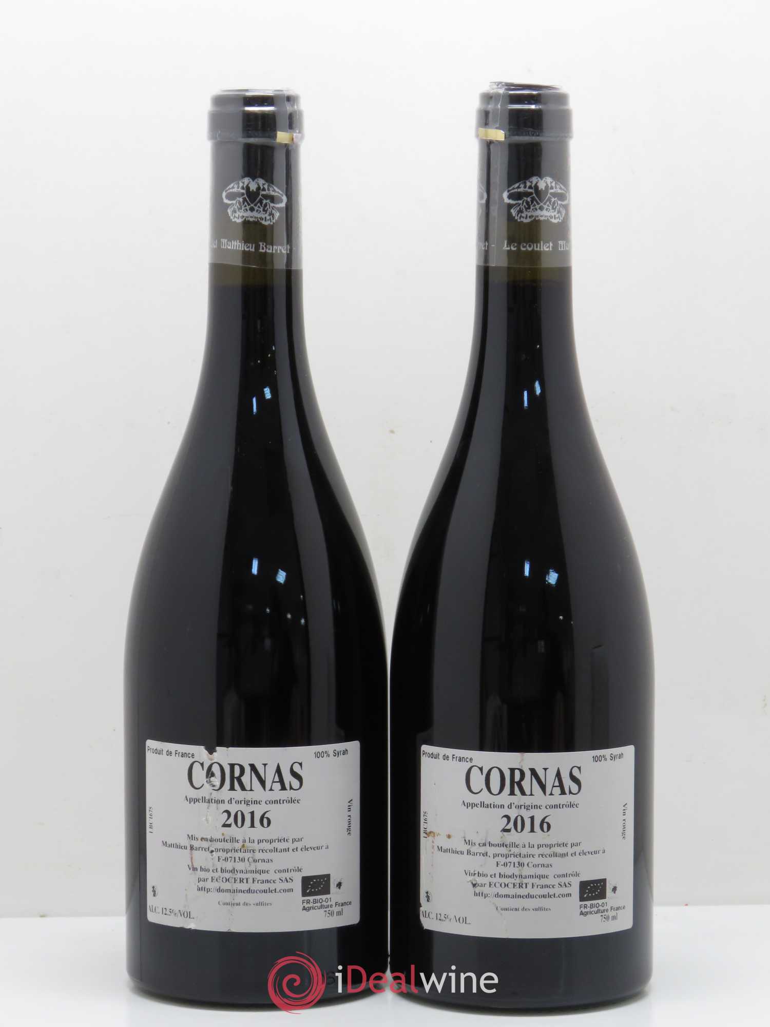 Cornas Brise Cailloux Coulet (Domaine du) - Matthieu Barret 2016 - Lot de 2 bouteilles - 1