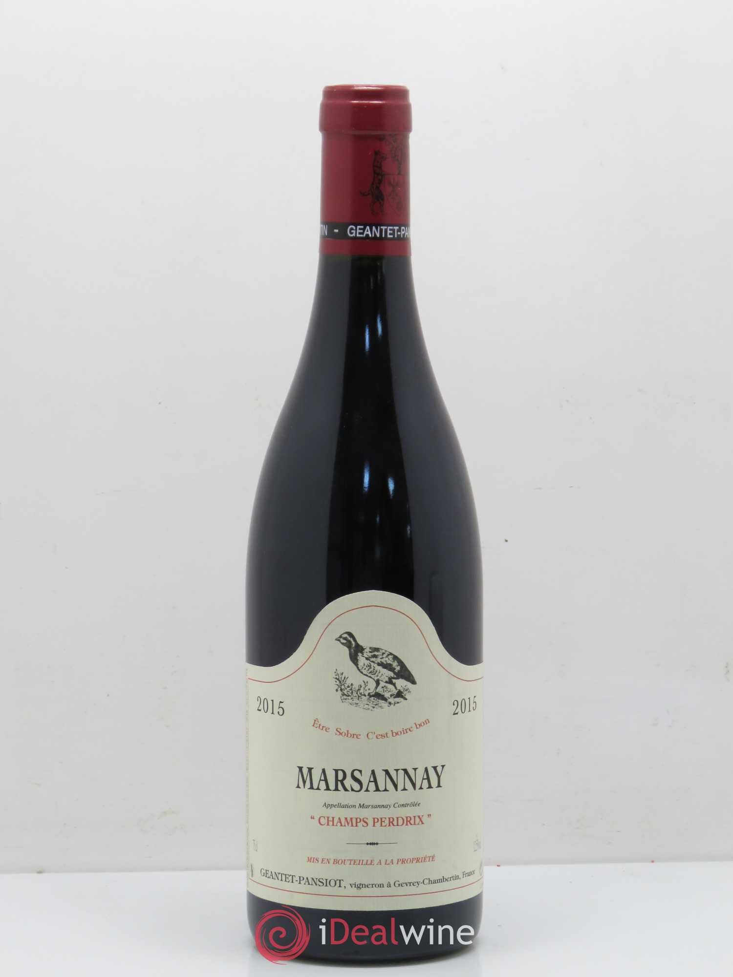 Marsannay Champs Perdrix Geantet-Pansiot 2015 - Lot de 1 bouteille - 0