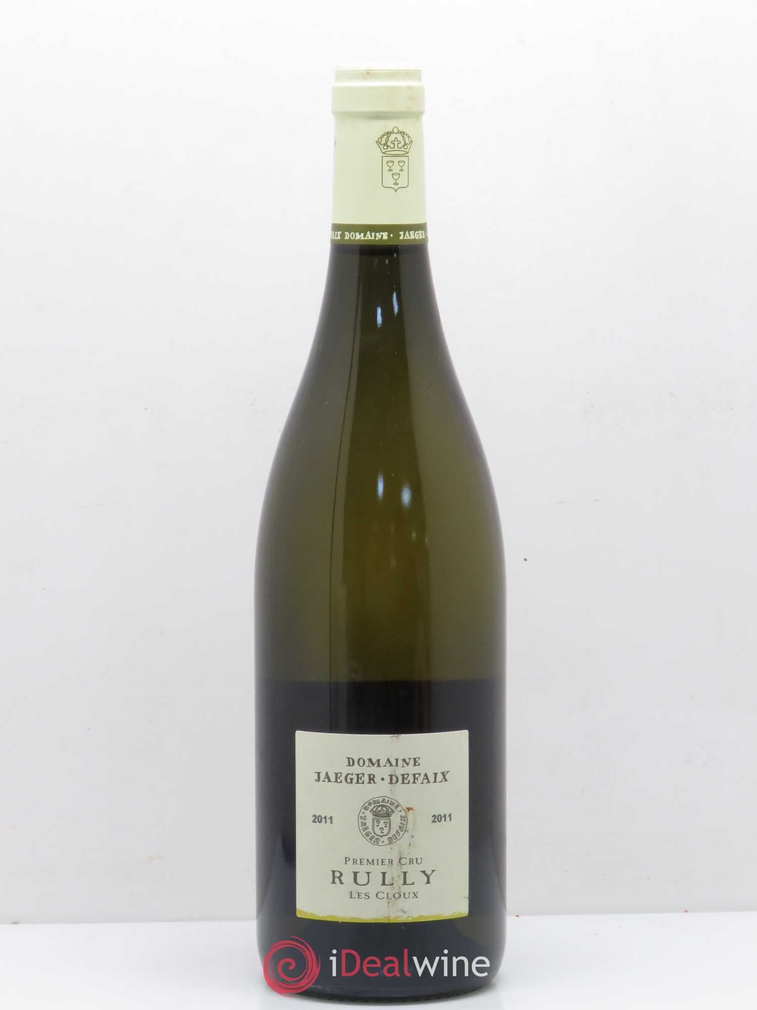 Rully 1er Cru Les Cloux Jaeger Defaix (Domaine) 2011 - Lot de 1 bouteille - 0