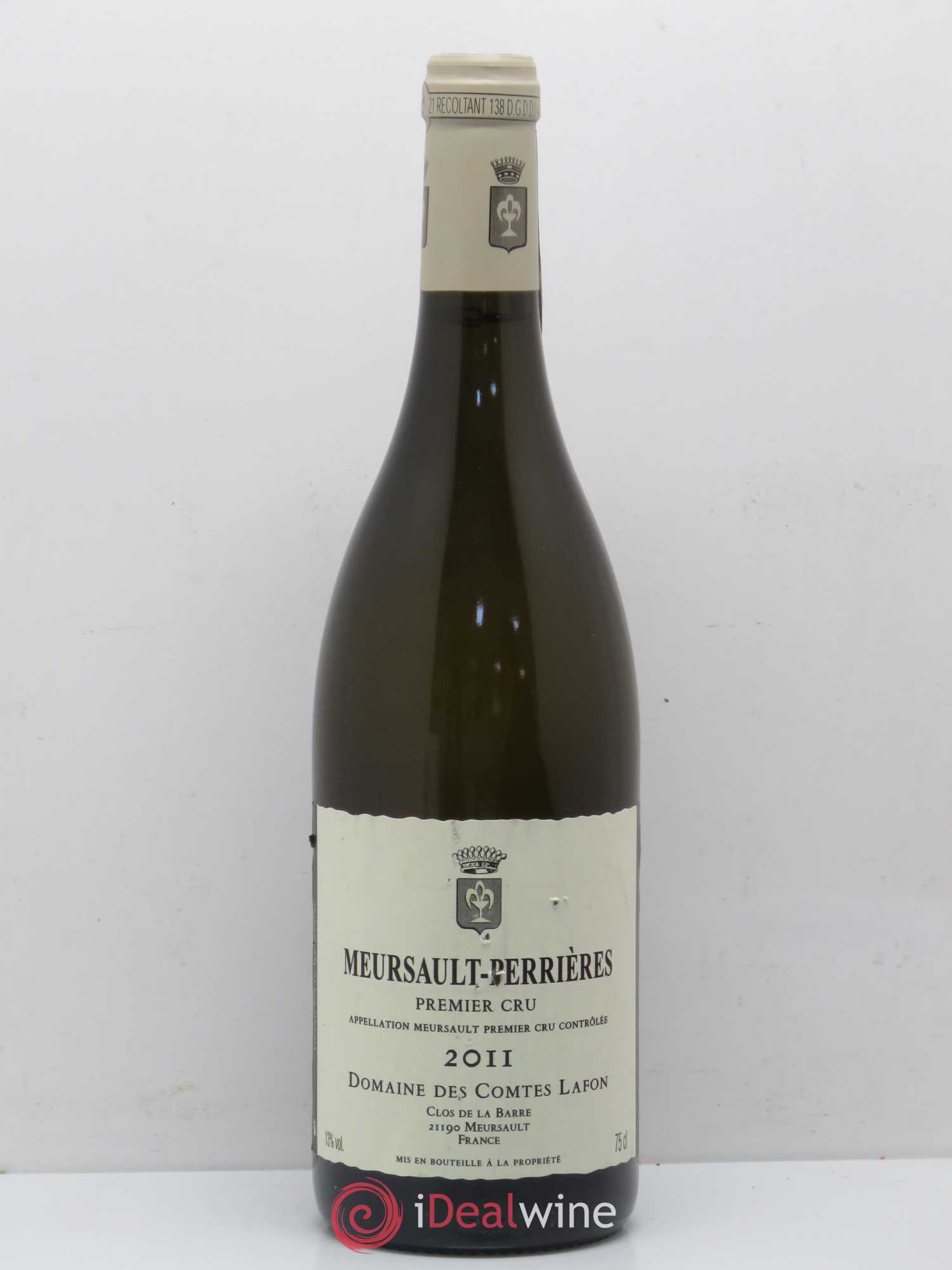 Meursault 1er Cru Perrières Comtes Lafon (Domaine des) 2011 - Posten von 1 Flasche - 0