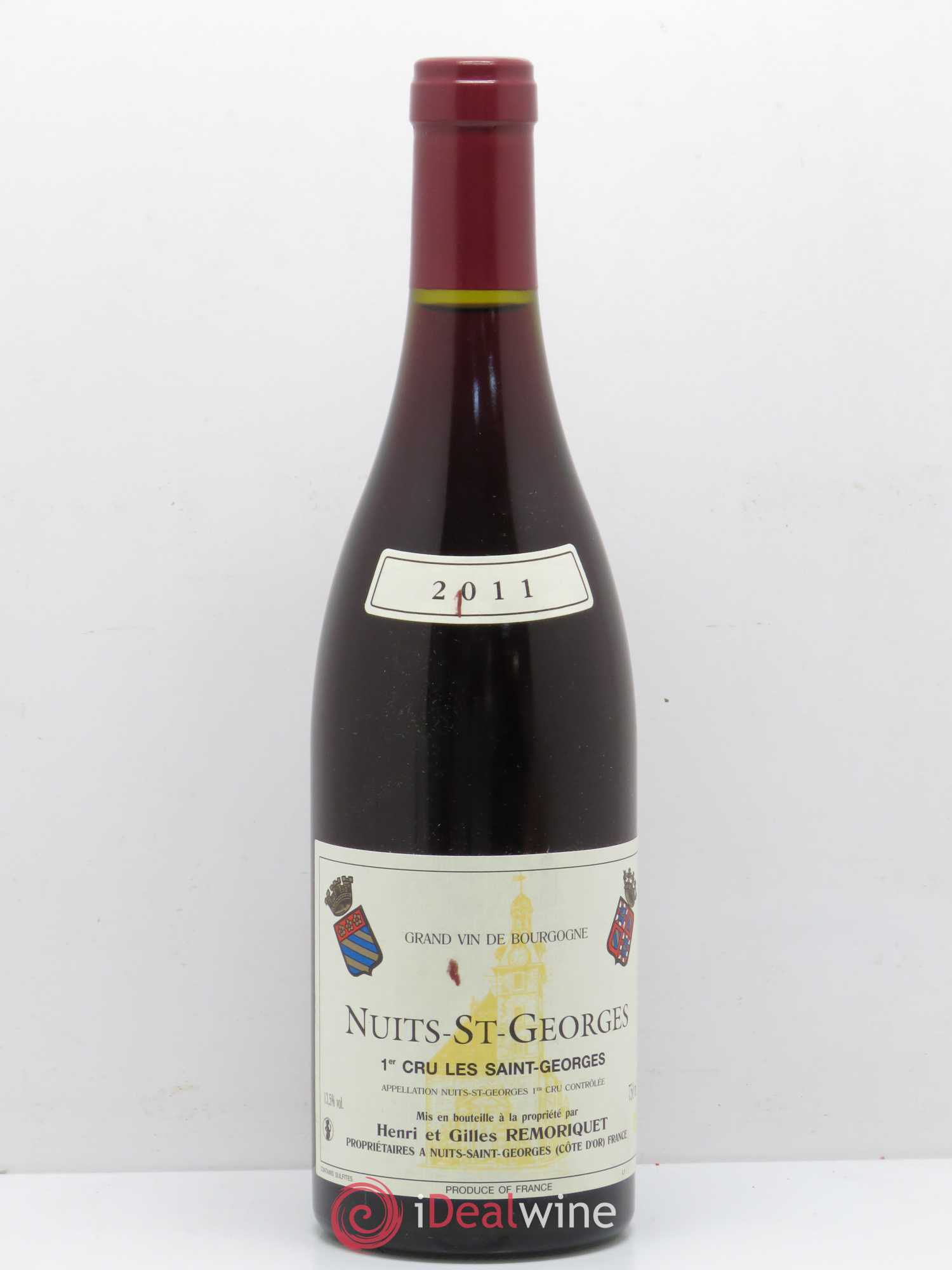 Nuits-Saint-Georges 1er Cru Les Saints Georges Gilles Remoriquet 2011 - Lot de 1 bouteille - 0