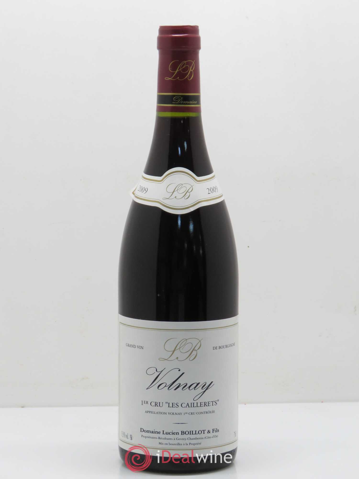 Volnay 1er Cru Les Caillerets Lucien Boillot & Fils (Domaine) 2009 - Lot de 1 bouteille - 0