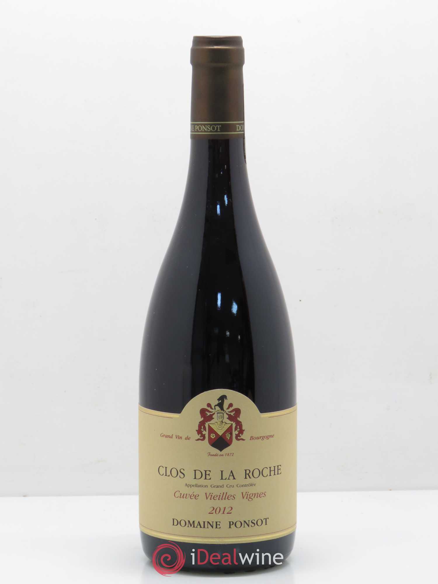 Clos de la Roche Grand Cru Vieilles Vignes Ponsot (Domaine) 2012 - Lot de 1 bouteille - 0