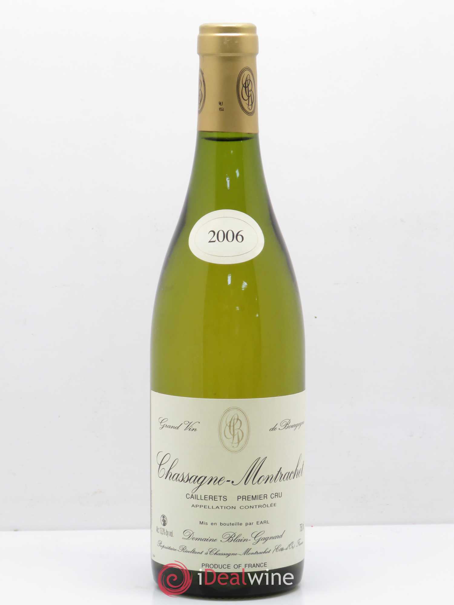 Chassagne-Montrachet 1er Cru Caillerets Blain Gagnard (sans prix de réserve) 2006 - Posten von 1 Flasche - 0