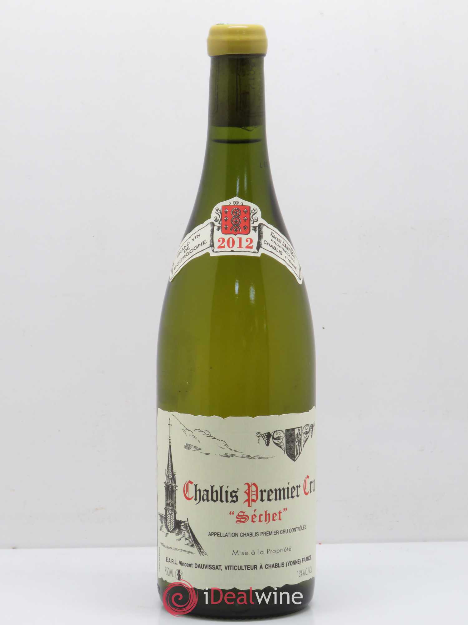 Chablis 1er Cru Séchet Vincent Dauvissat (Domaine) 2012 - Lot de 1 bouteille - 0