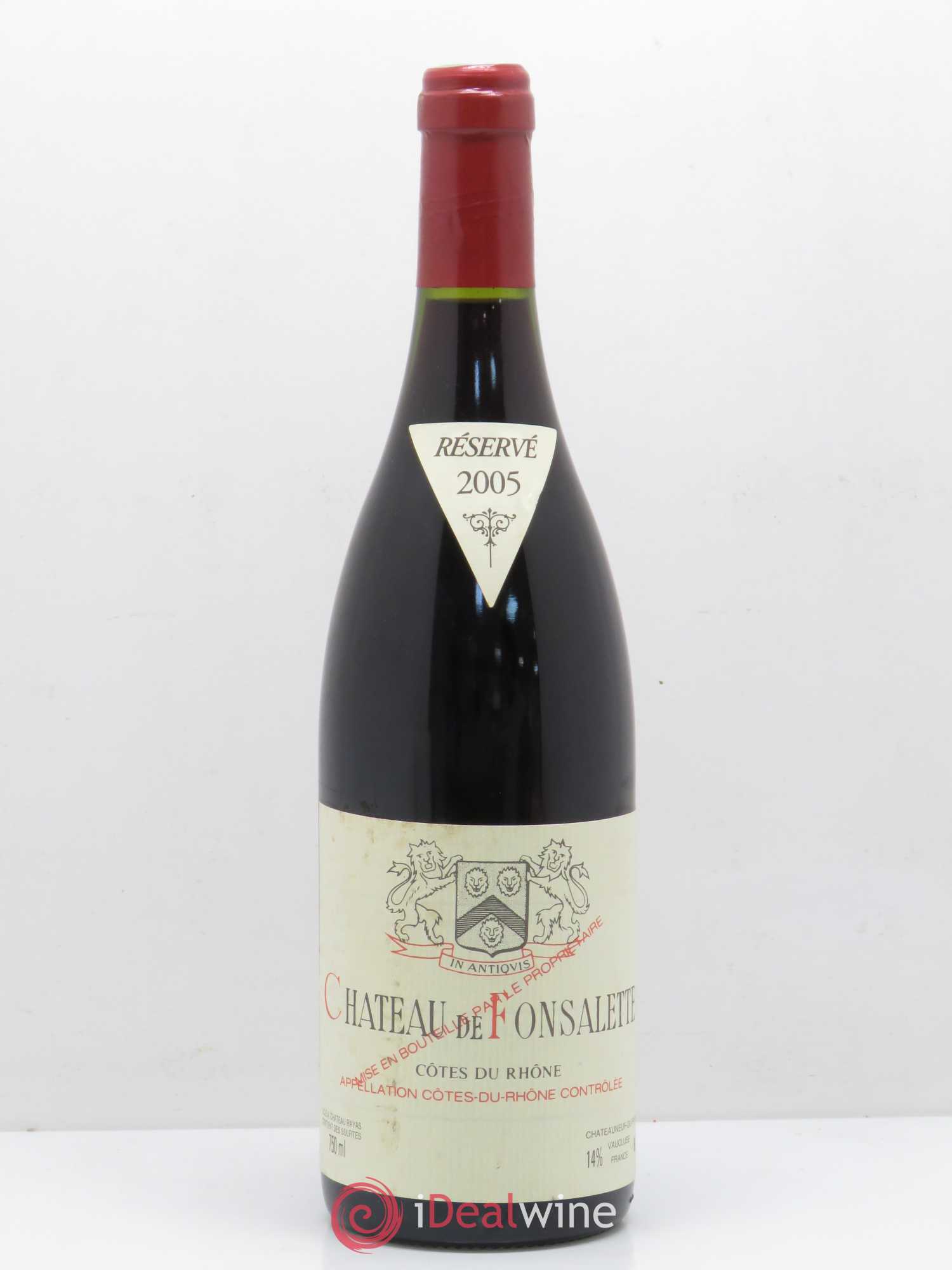Côtes-du-Rhône Château de Fonsalette Emmanuel Reynaud 2005 - Lot de 1 bouteille - 0