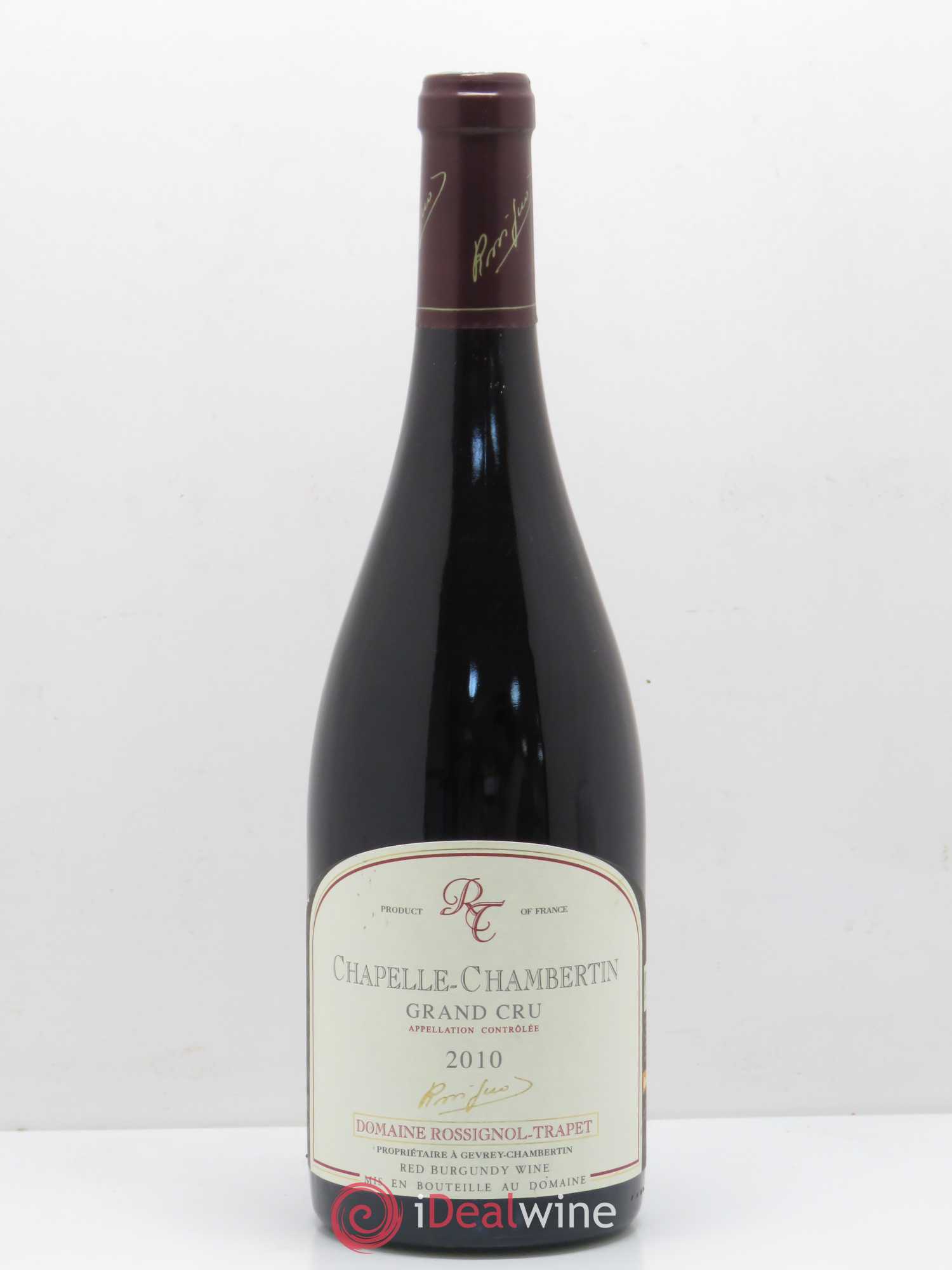 Chapelle-Chambertin Grand Cru Rossignol-Trapet (Domaine) 2010 - Lot de 1 bouteille - 0