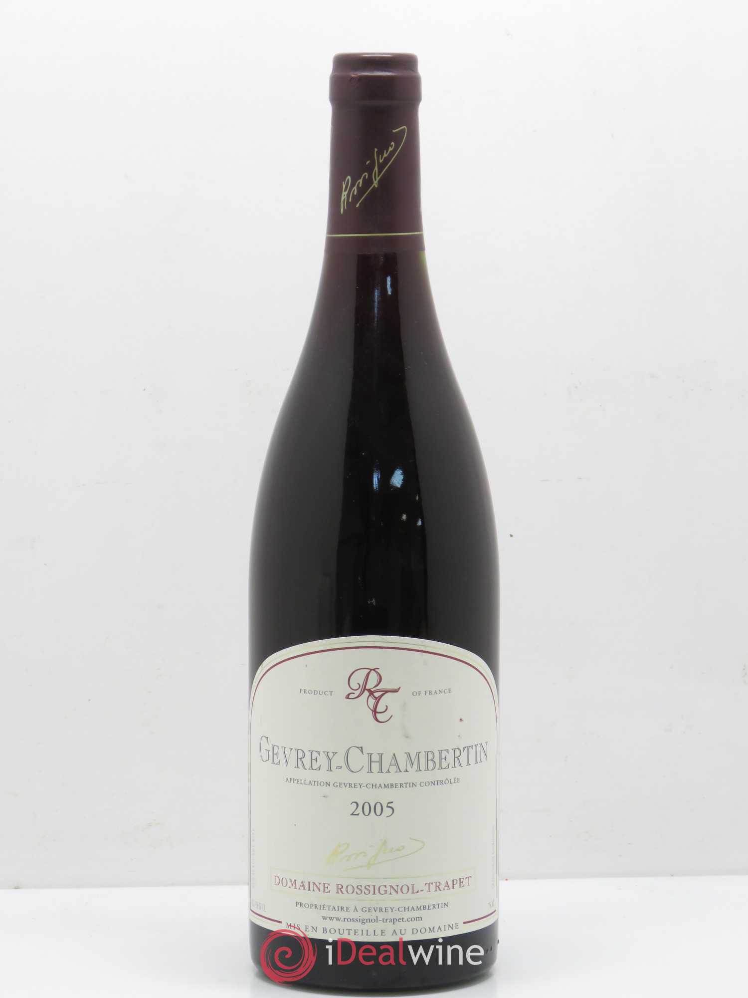 Gevrey-Chambertin Rossignol Trapet 2005 - Lot de 1 bouteille - 0