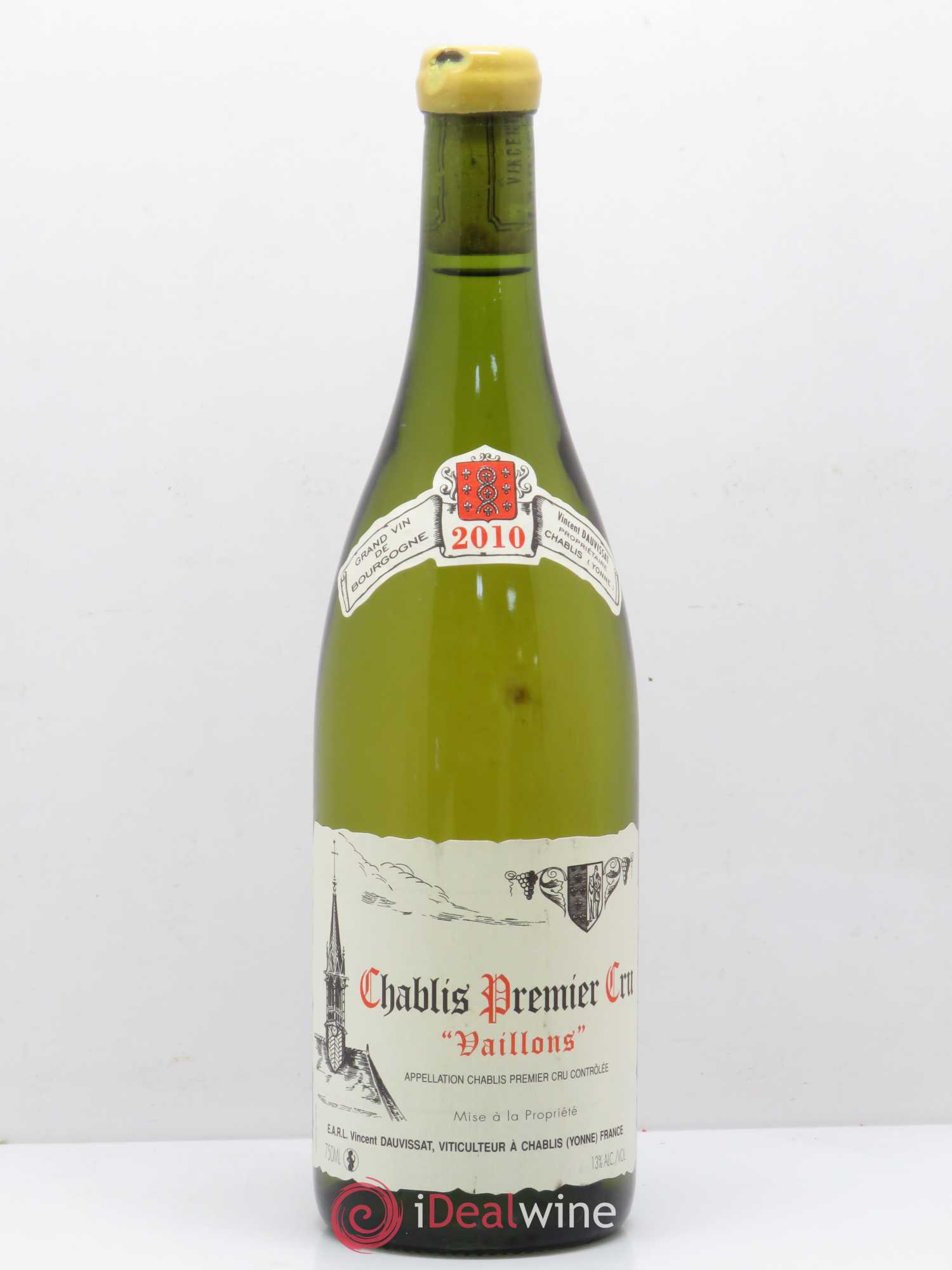 Chablis 1er Cru Vaillons Vincent Dauvissat (Domaine) 2010 - Lot de 1 bouteille - 0
