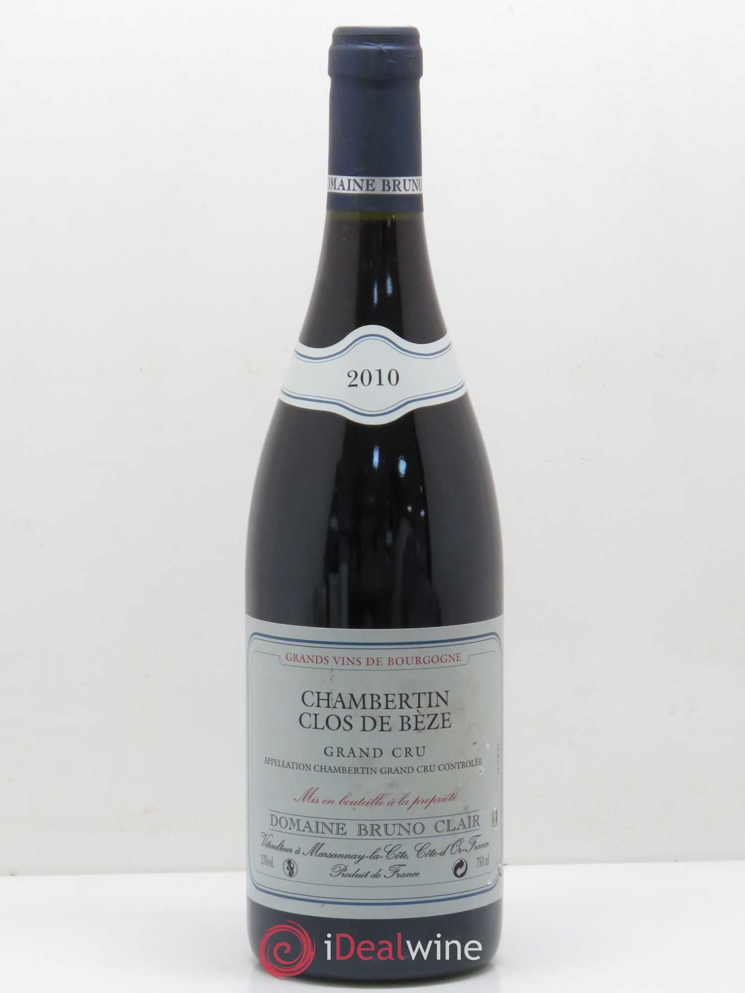 Chambertin Clos de Bèze Grand Cru Bruno Clair (Domaine) 2010 - Lot de 1 bouteille - 0