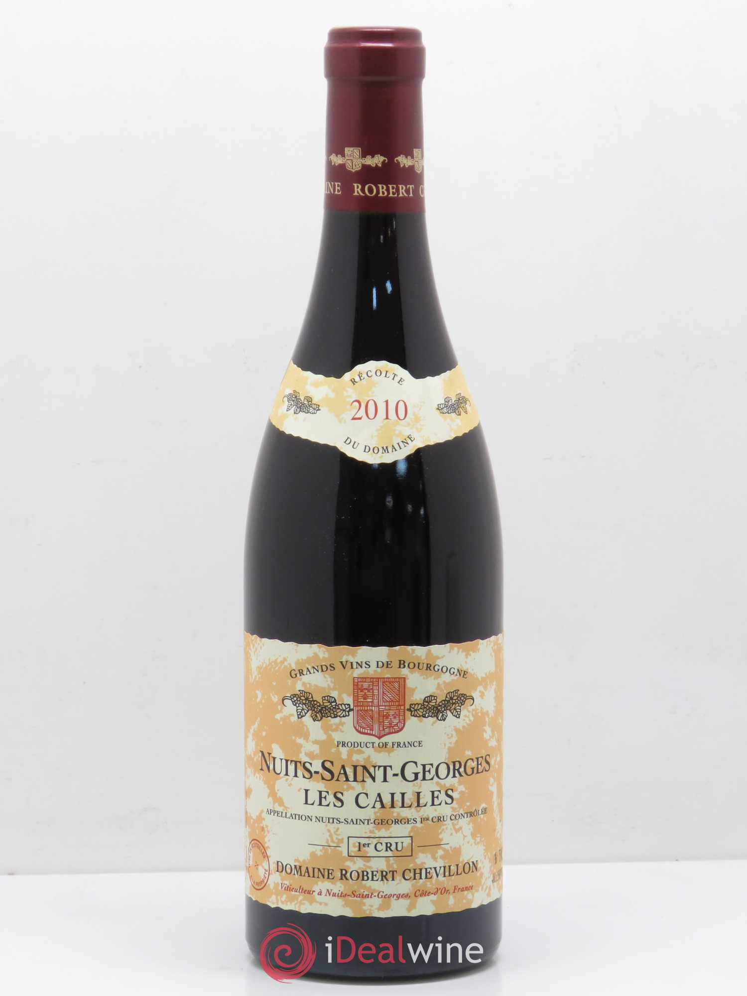 Nuits-Saint-Georges 1er Cru Les Cailles Robert Chevillon 2010 - Lot de 1 bouteille - 0