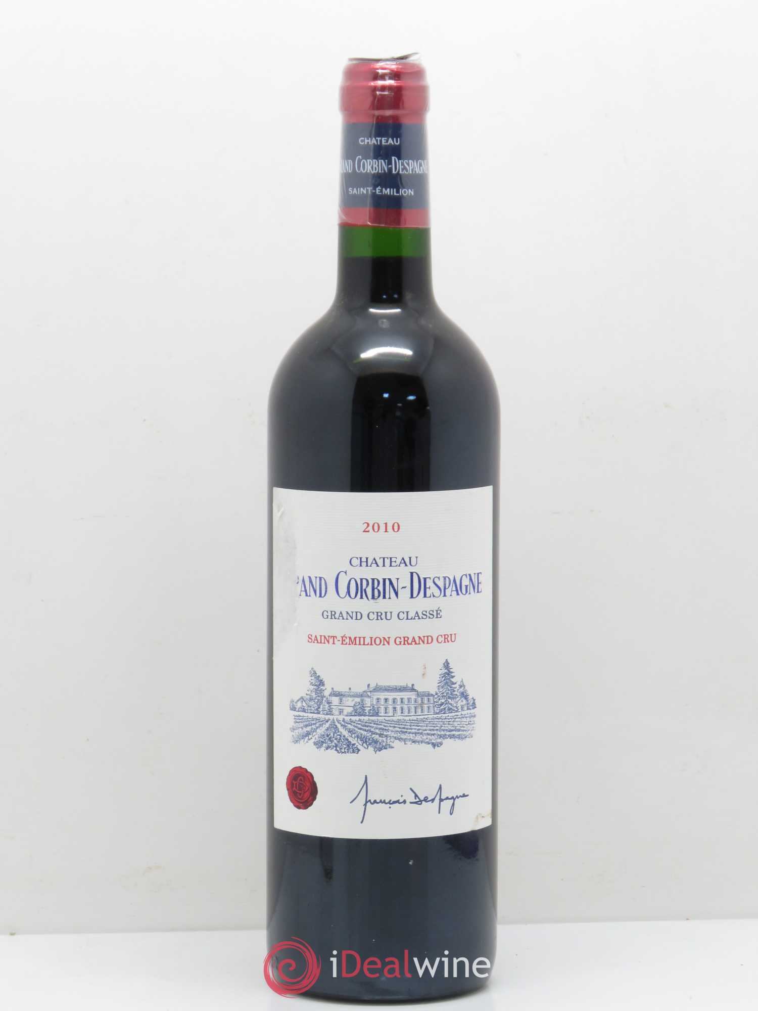 Château Grand Corbin Despagne Grand Cru Classé 2010 - Lot de 1 bouteille - 0