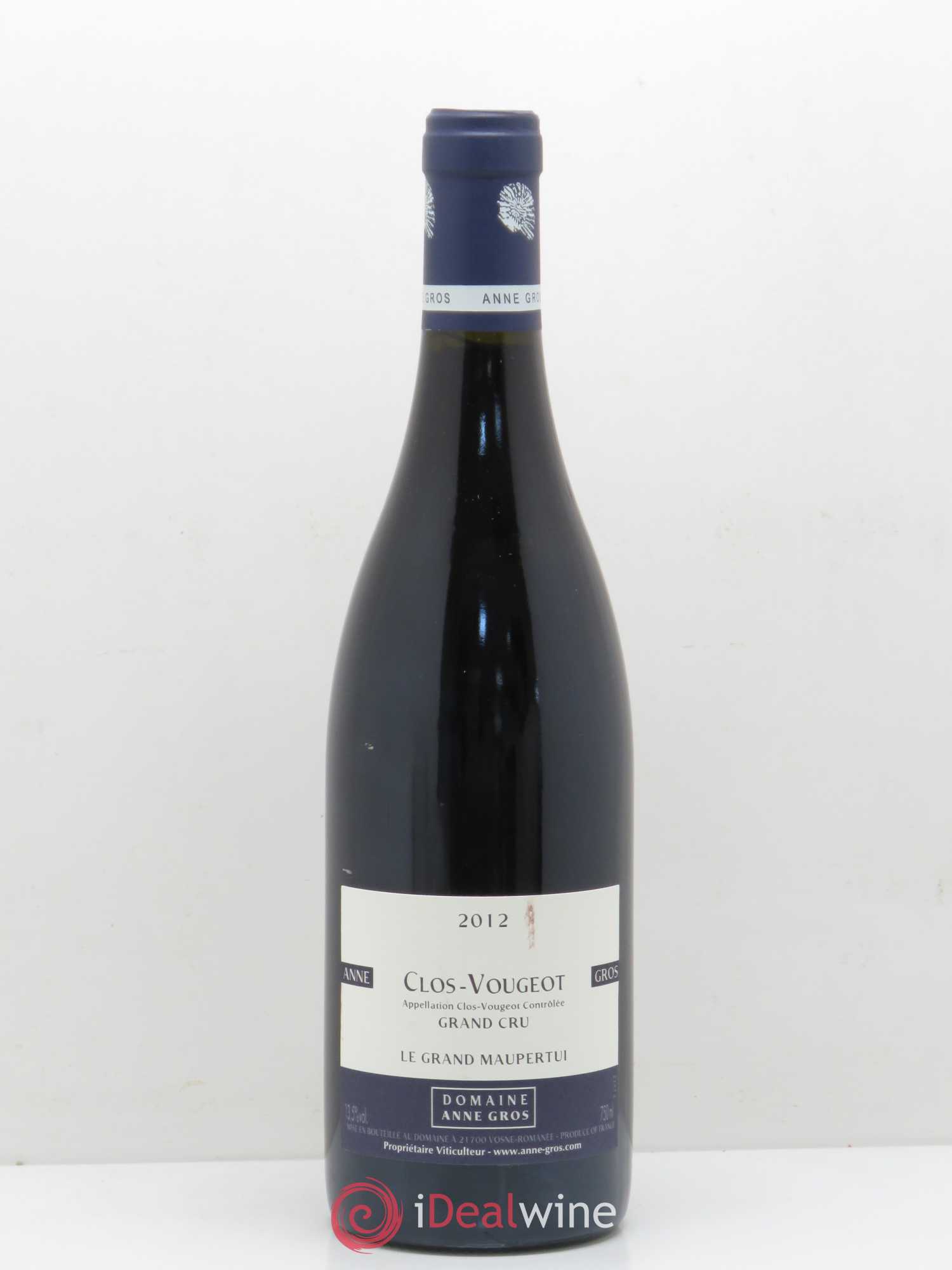 Clos de Vougeot Grand Cru Le Grand Maupertui Anne Gros 2012 - Lot de 1 bouteille - 0