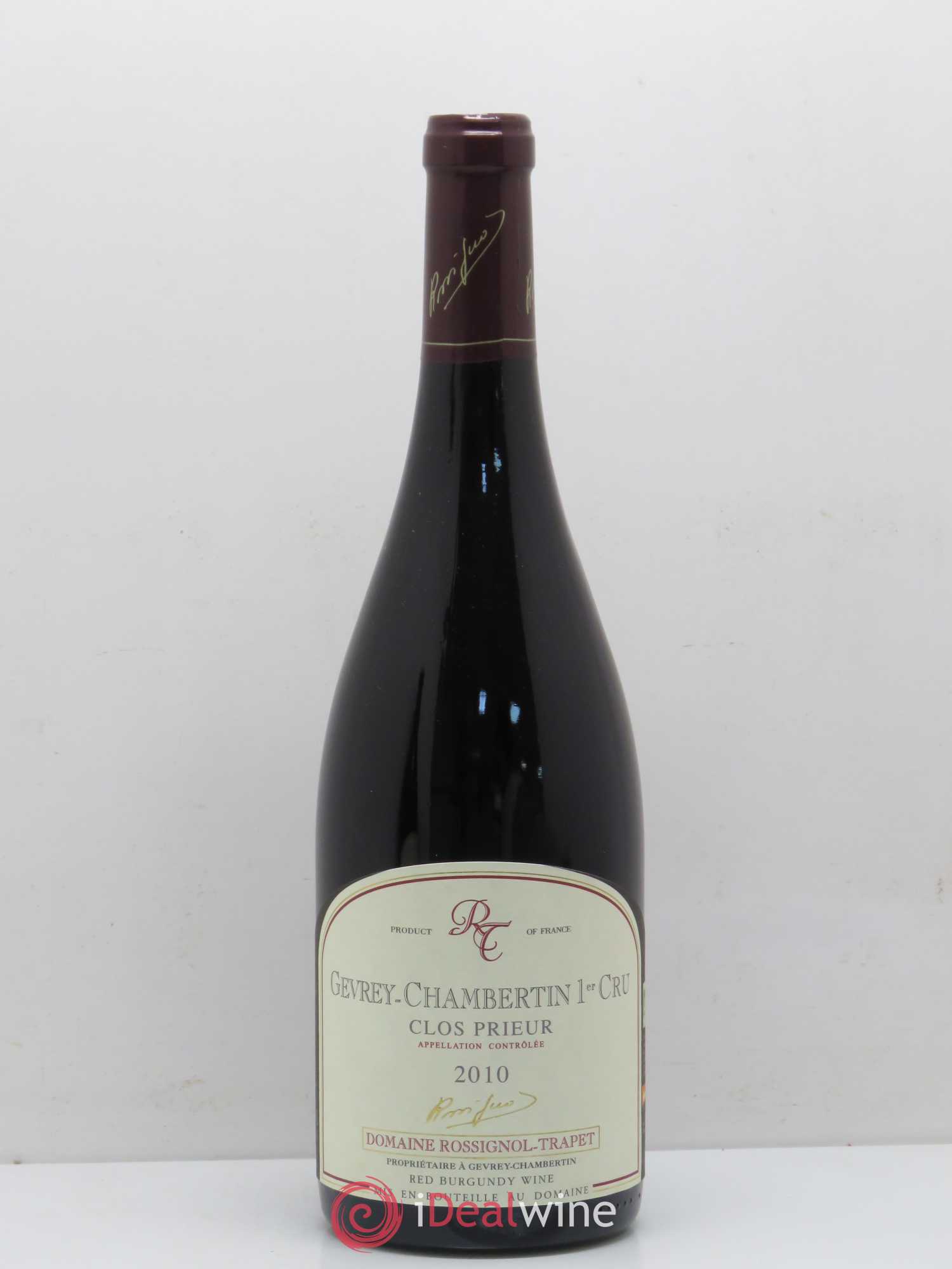 Gevrey-Chambertin 1er Cru Clos Prieur Rossignol-Trapet (Domaine) 2010 - Lot de 1 bouteille - 0