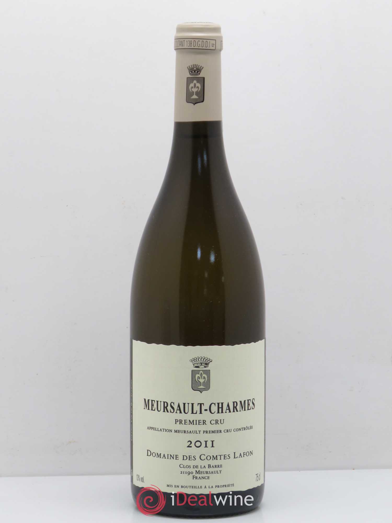 Meursault 1er Cru Charmes Comtes Lafon (Domaine des) 2011 - Posten von 1 Flasche - 0