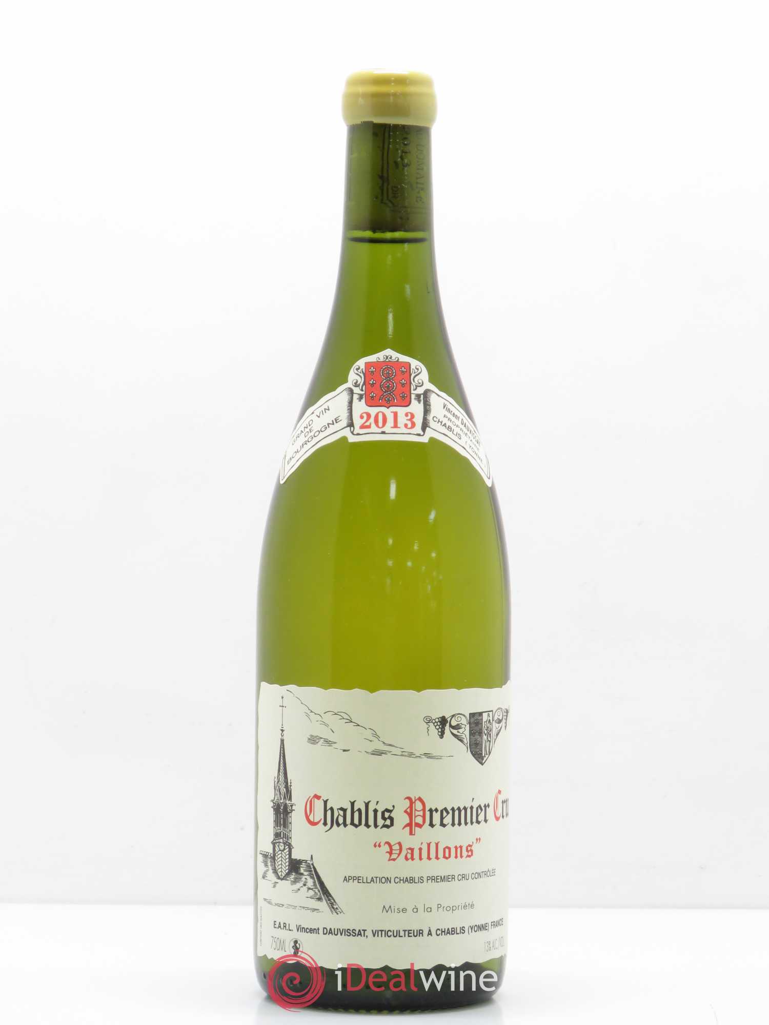 Chablis 1er Cru Vaillons Vincent Dauvissat (Domaine) 2013 - Lot de 1 bouteille - 0