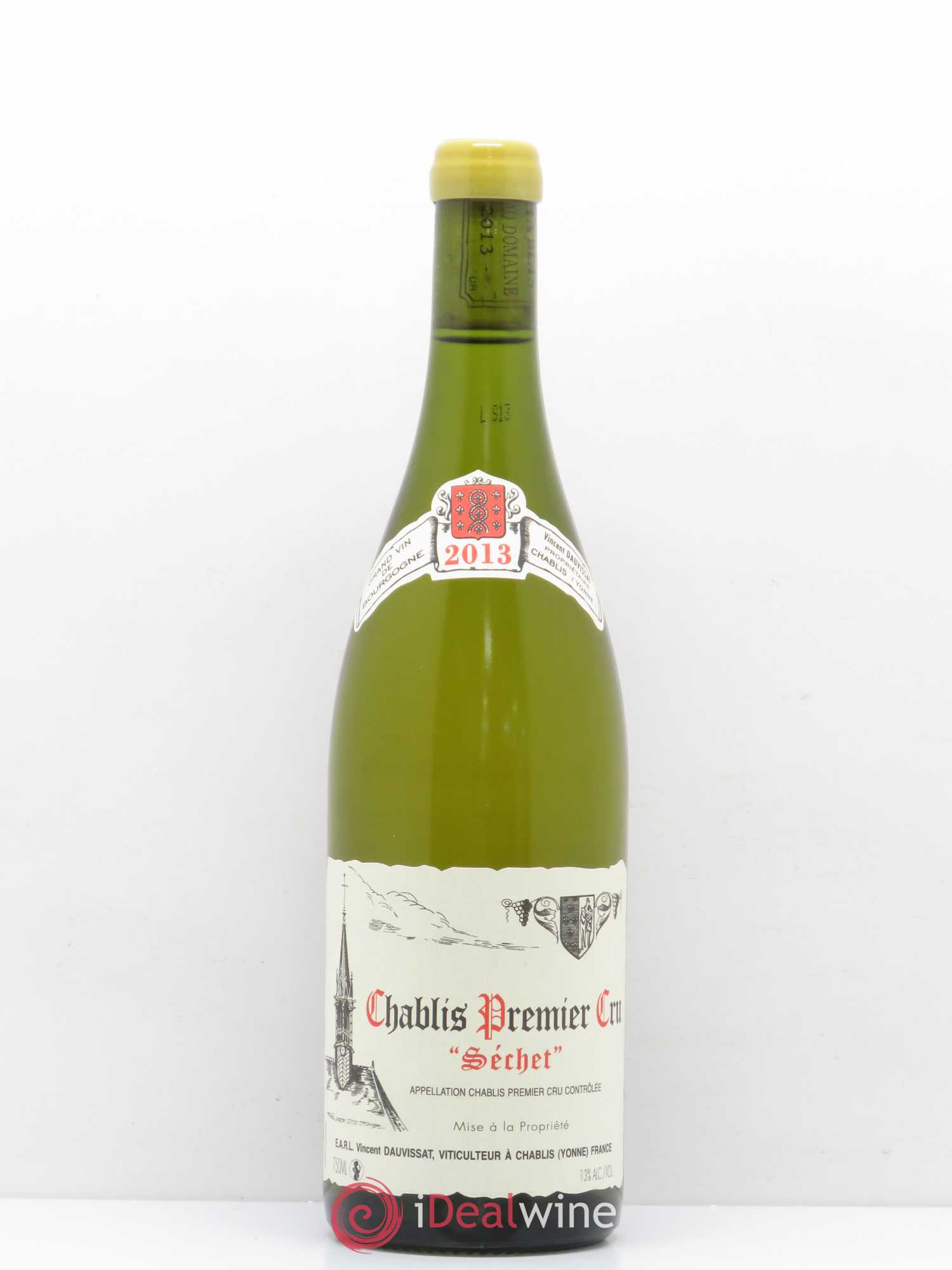 Chablis 1er Cru Séchet Vincent Dauvissat (Domaine) 2013 - Lot de 1 bouteille - 0