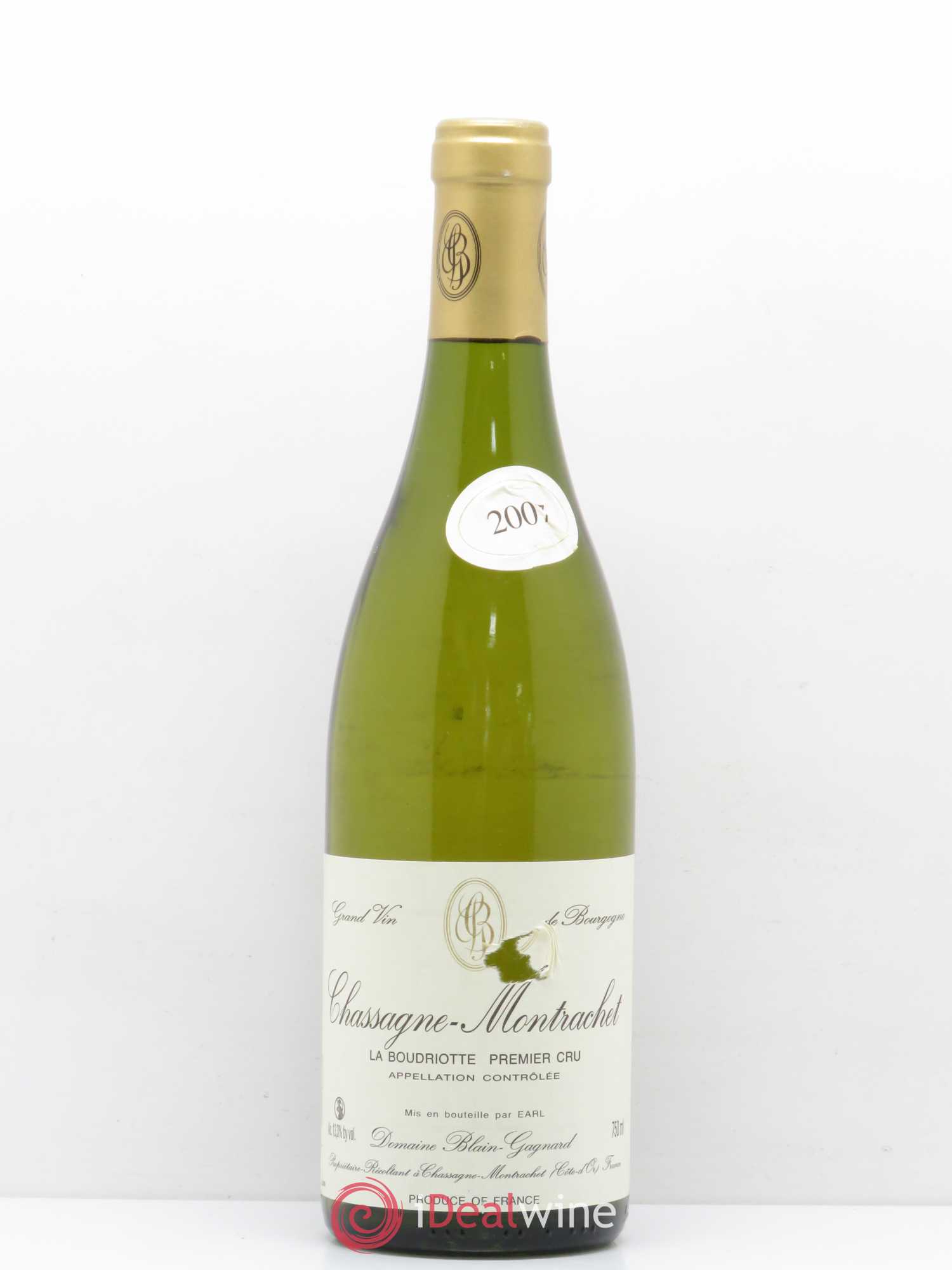 Chassagne-Montrachet 1er Cru La Boudriotte Blain-Gagnard (Domaine) (sans prix de réserve) 2007 - Lot de 1 bouteille - 0