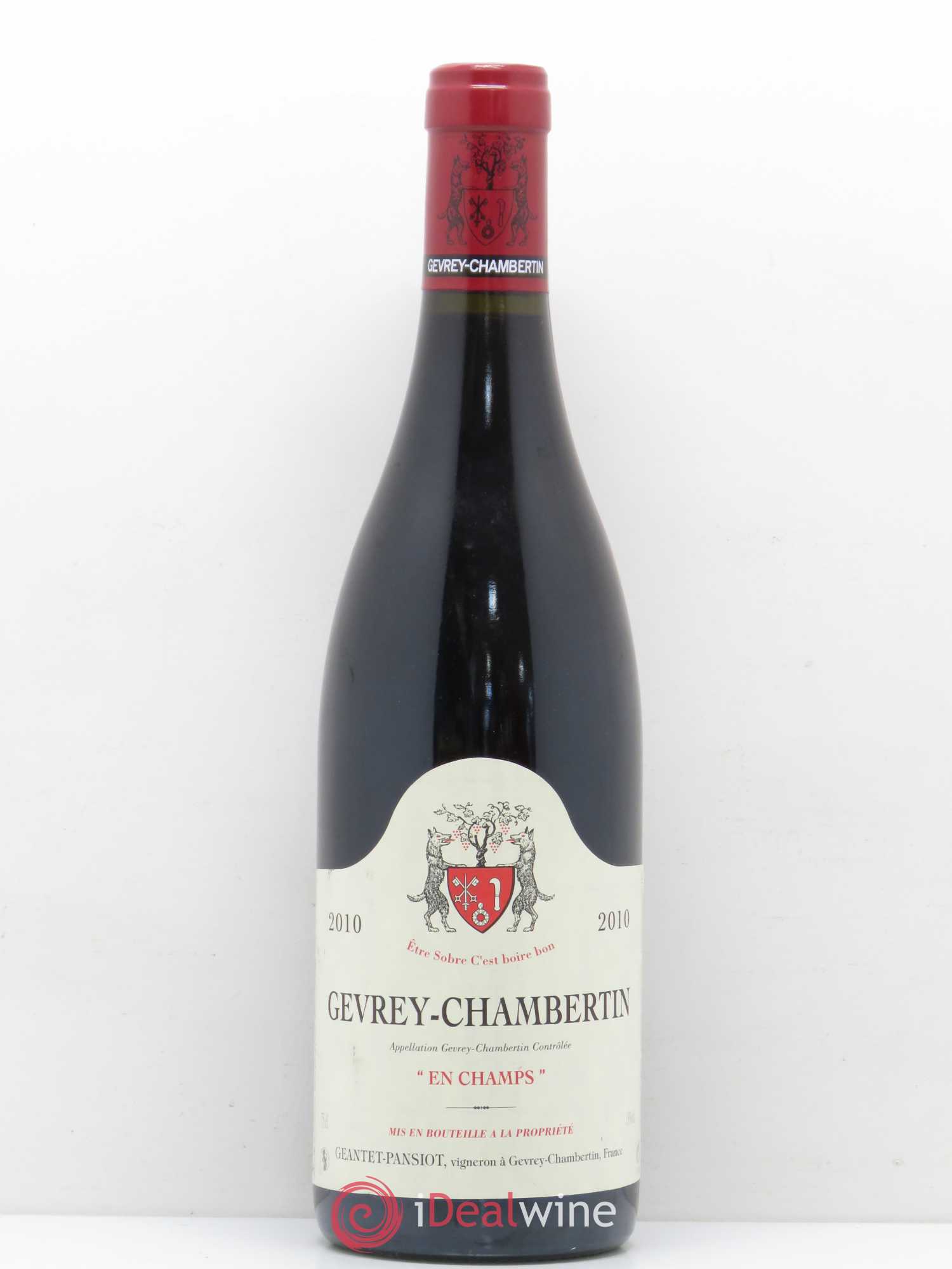 Gevrey-Chambertin En Champs Geantet-Pansiot (sans prix de réserve) 2010 - Lot de 1 bouteille - 0