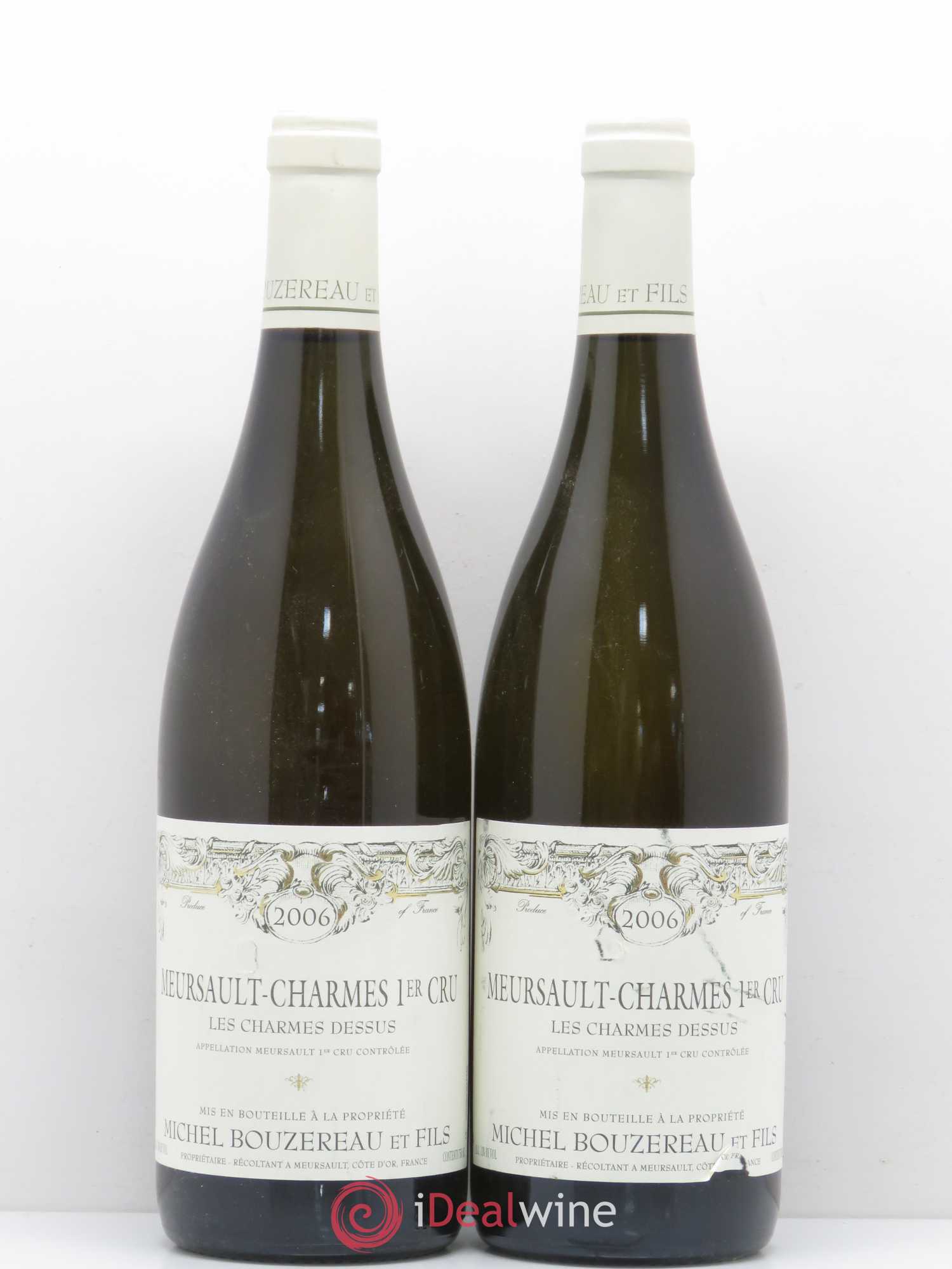 Meursault 1er Cru Charmes Les Charmes Dessus Michel Bouzereau et Fils (Domaine) 1er Cru Les Charmes Dessus 2006 - Lotto di 2 bottiglie - 0