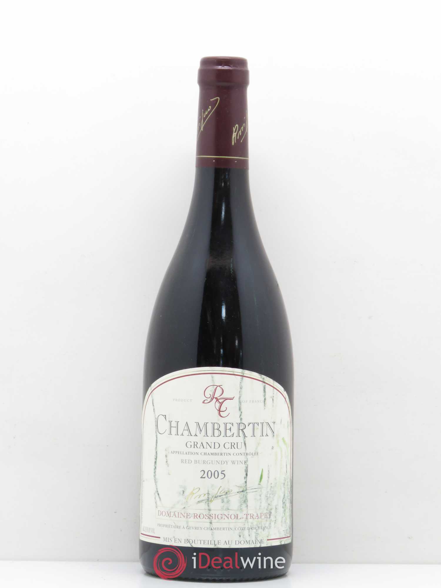 Chambertin Grand Cru Rossignol-Trapet (Domaine) 2005 - Lot de 1 bouteille - 0