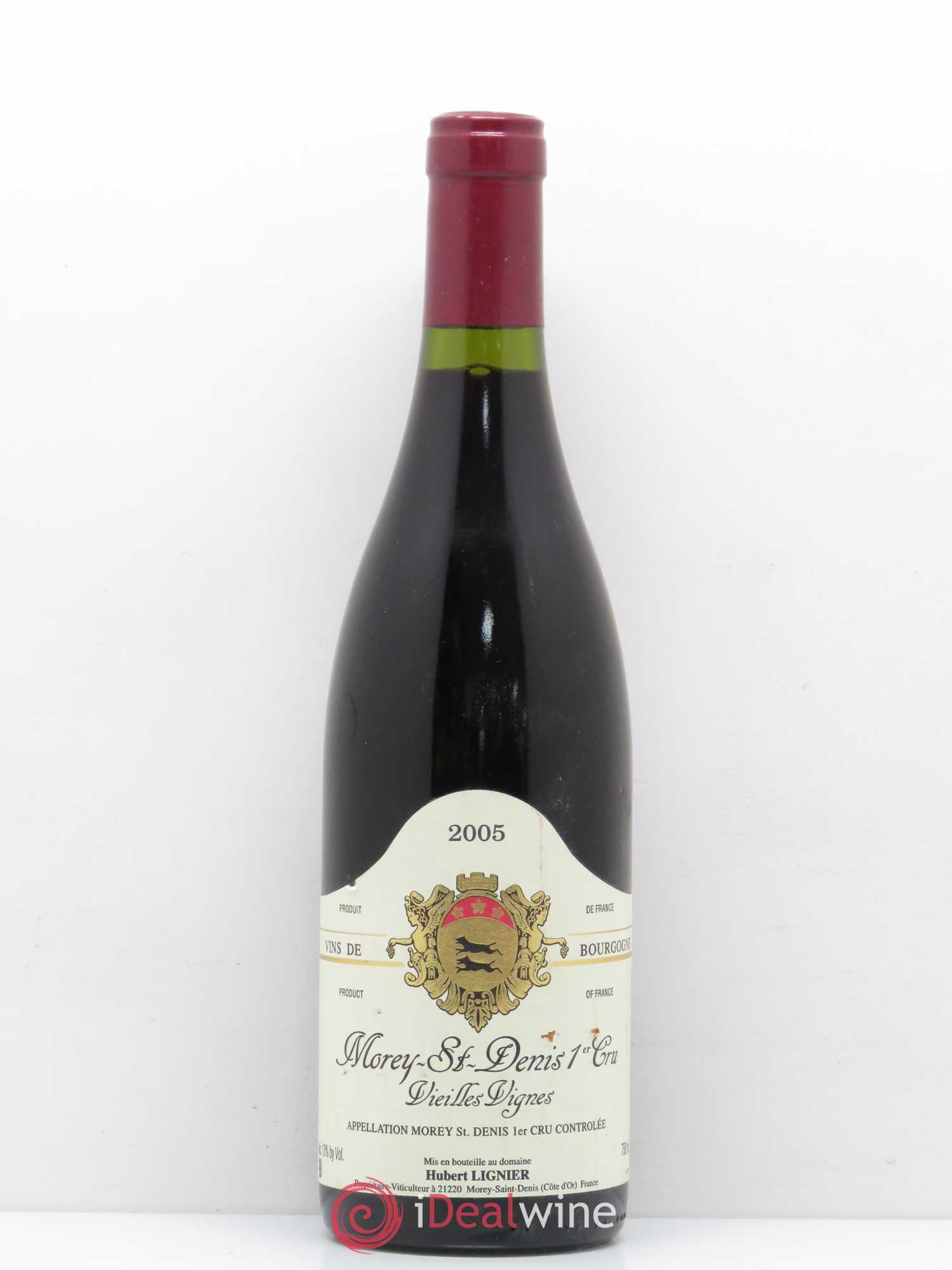 Morey-Saint-Denis Vieilles Vignes Hubert Lignier (Domaine) 1er Cru 2005 - Lot de 1 bouteille - 0