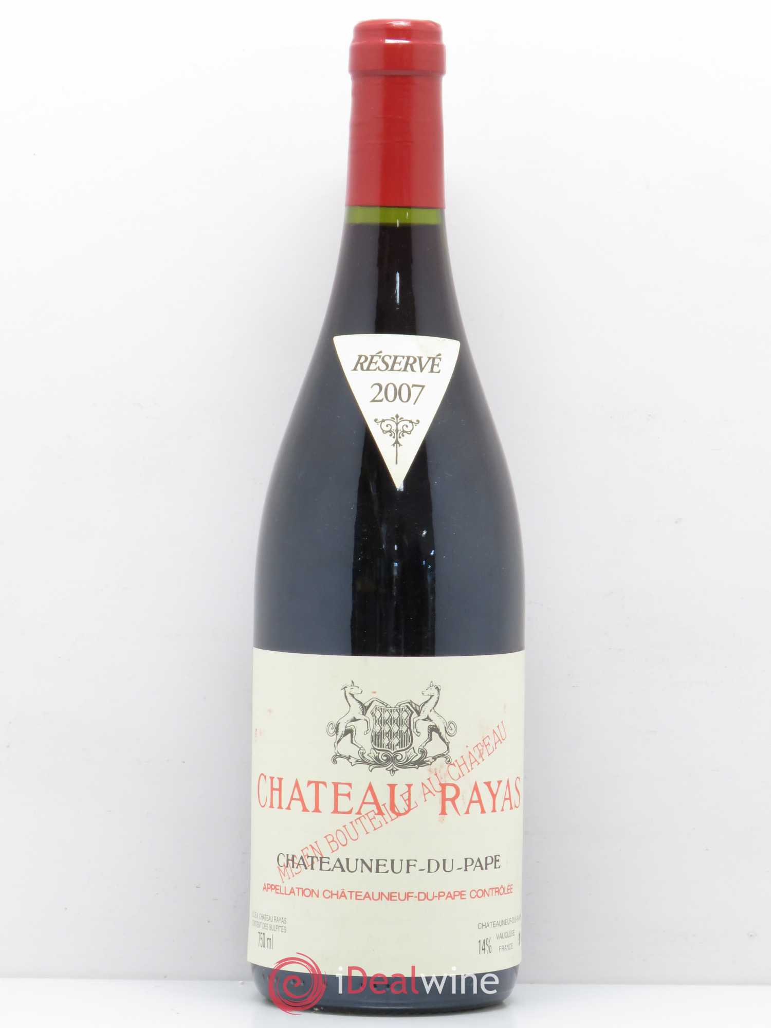 Châteauneuf-du-Pape Château Rayas Emmanuel Reynaud 2007 - Lot de 1 bouteille - 0