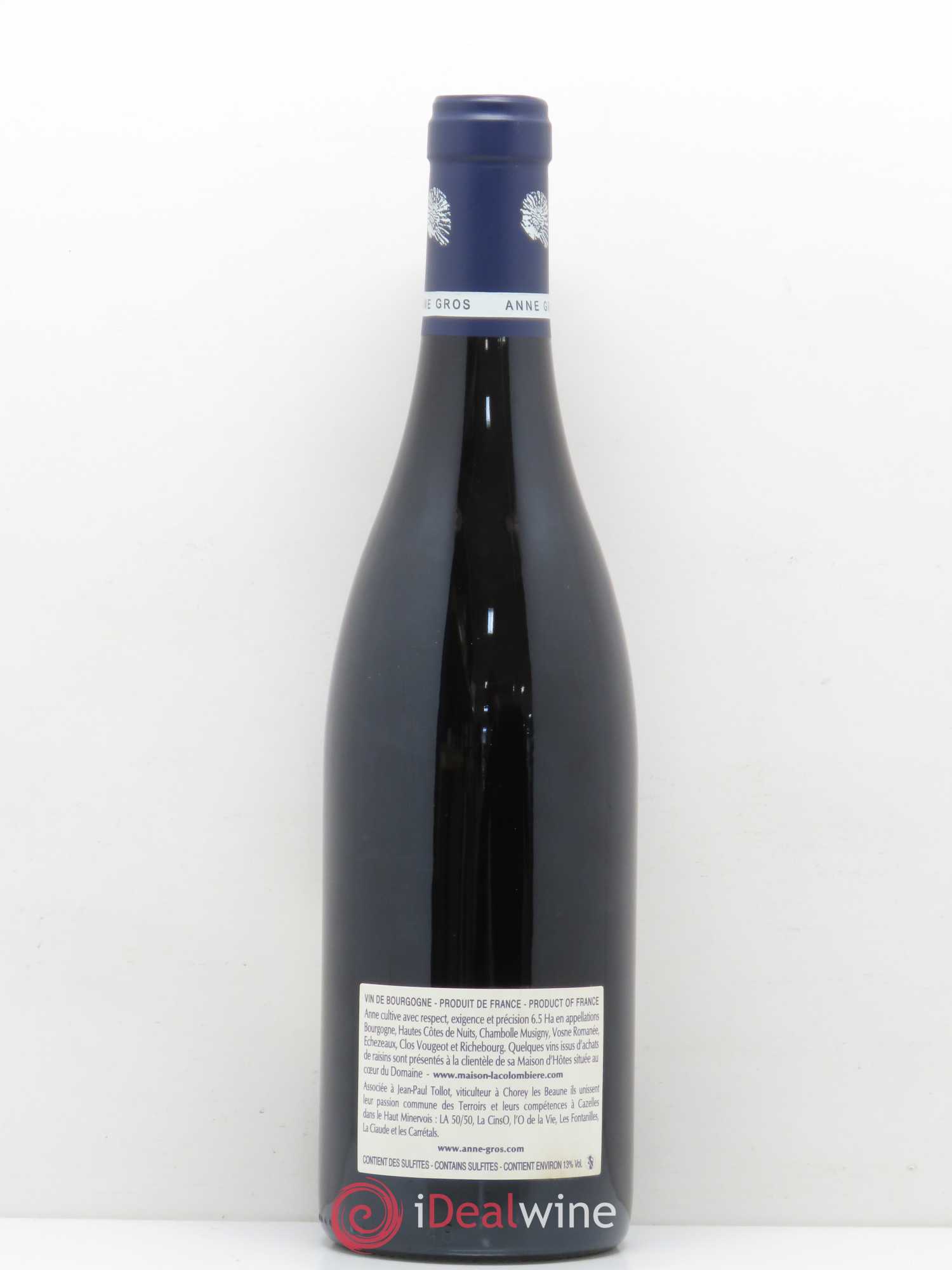 Clos de Vougeot Grand Cru Le Grand Maupertui Anne Gros 2014 - Lot de 1 bouteille - 1