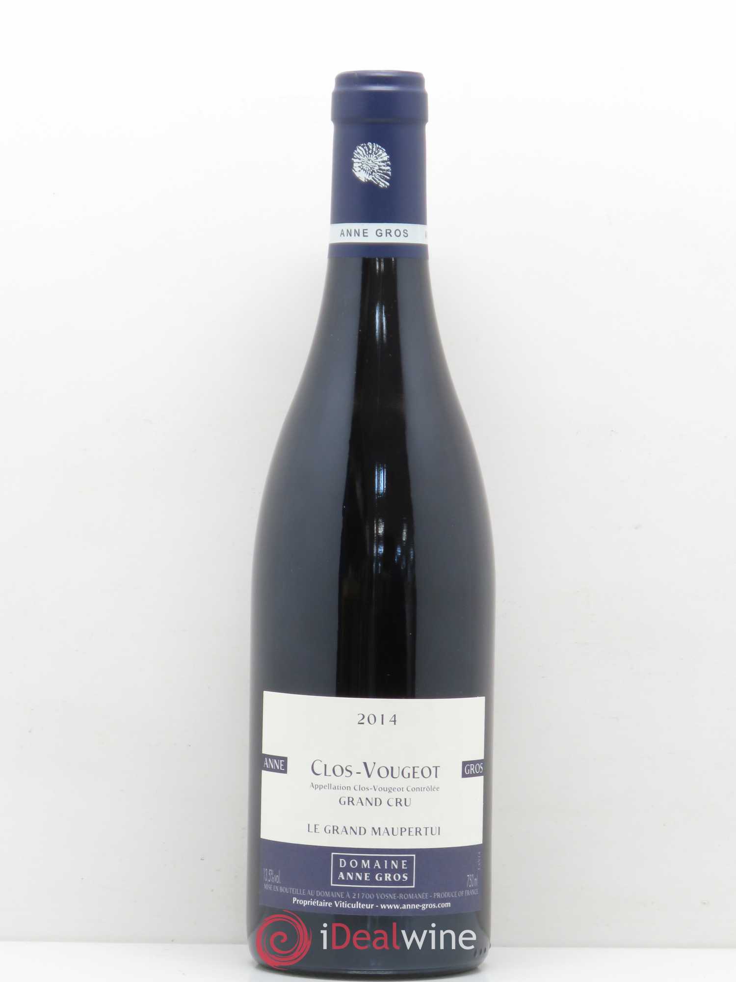 Clos de Vougeot Grand Cru Le Grand Maupertui Anne Gros 2014 - Lot de 1 bouteille - 0