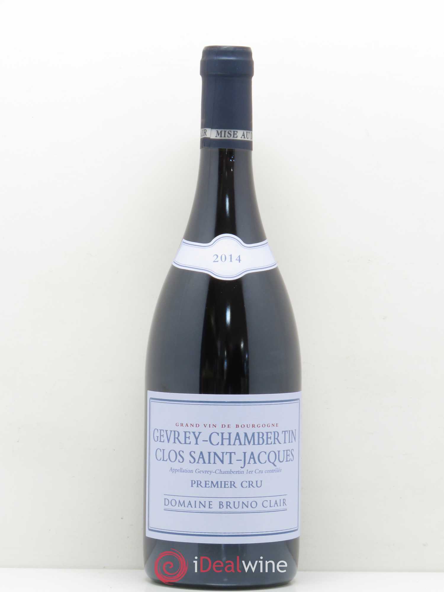 Gevrey-Chambertin 1er Cru Clos Saint-Jacques Bruno Clair (Domaine) 2014 - Lot de 1 bouteille - 0
