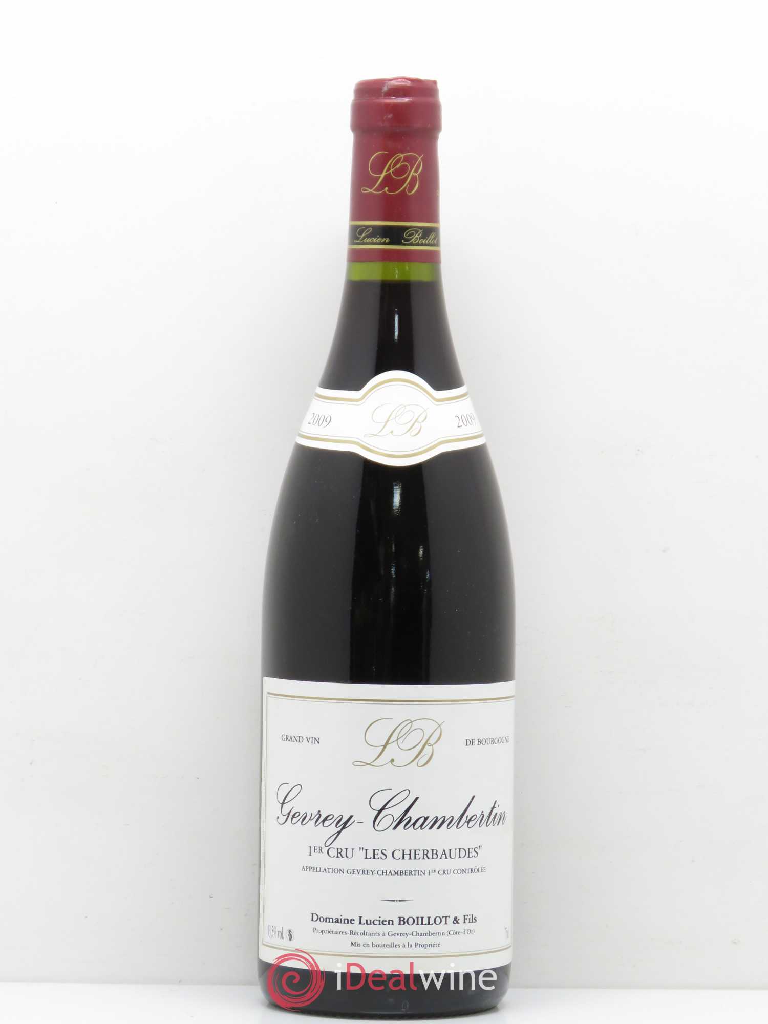 Gevrey-Chambertin 1er Cru Les Cherbaudes Lucien Boillot & Fils (Domaine) (sans prix de réserve) 2009 - Lot de 1 bouteille - 0